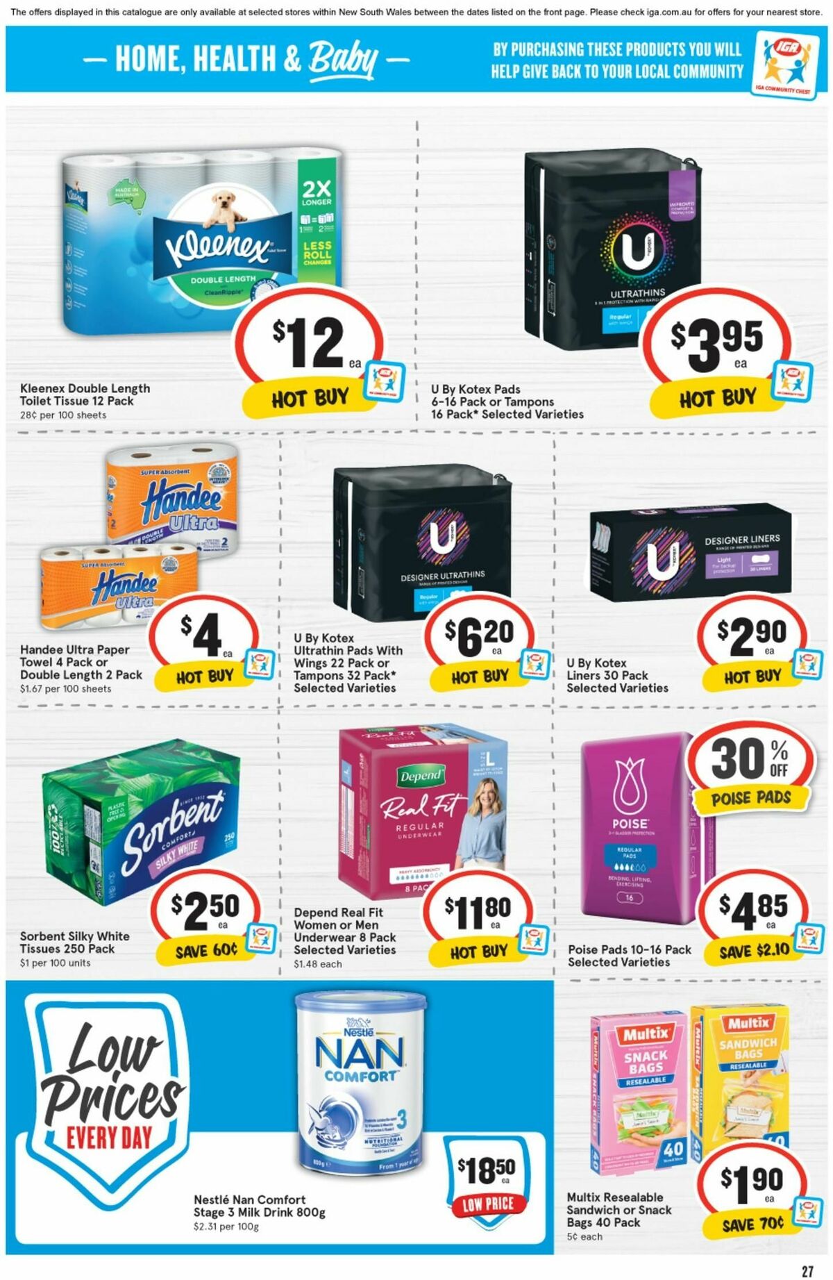 IGA Catalogues from 3 April