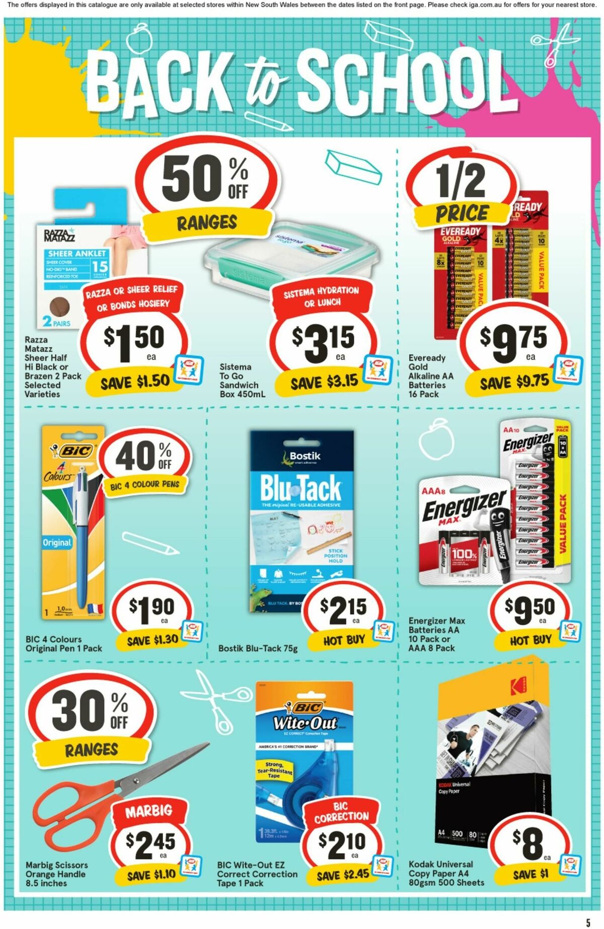 IGA Catalogues from 10 July