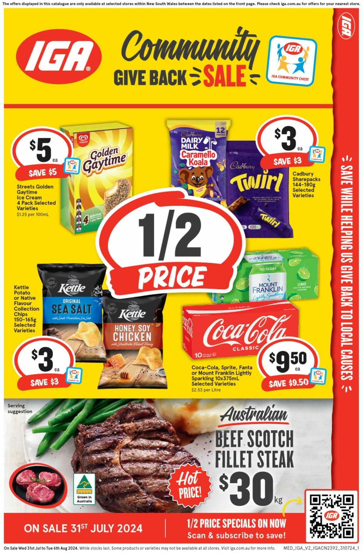 IGA Catalogues from 31 July