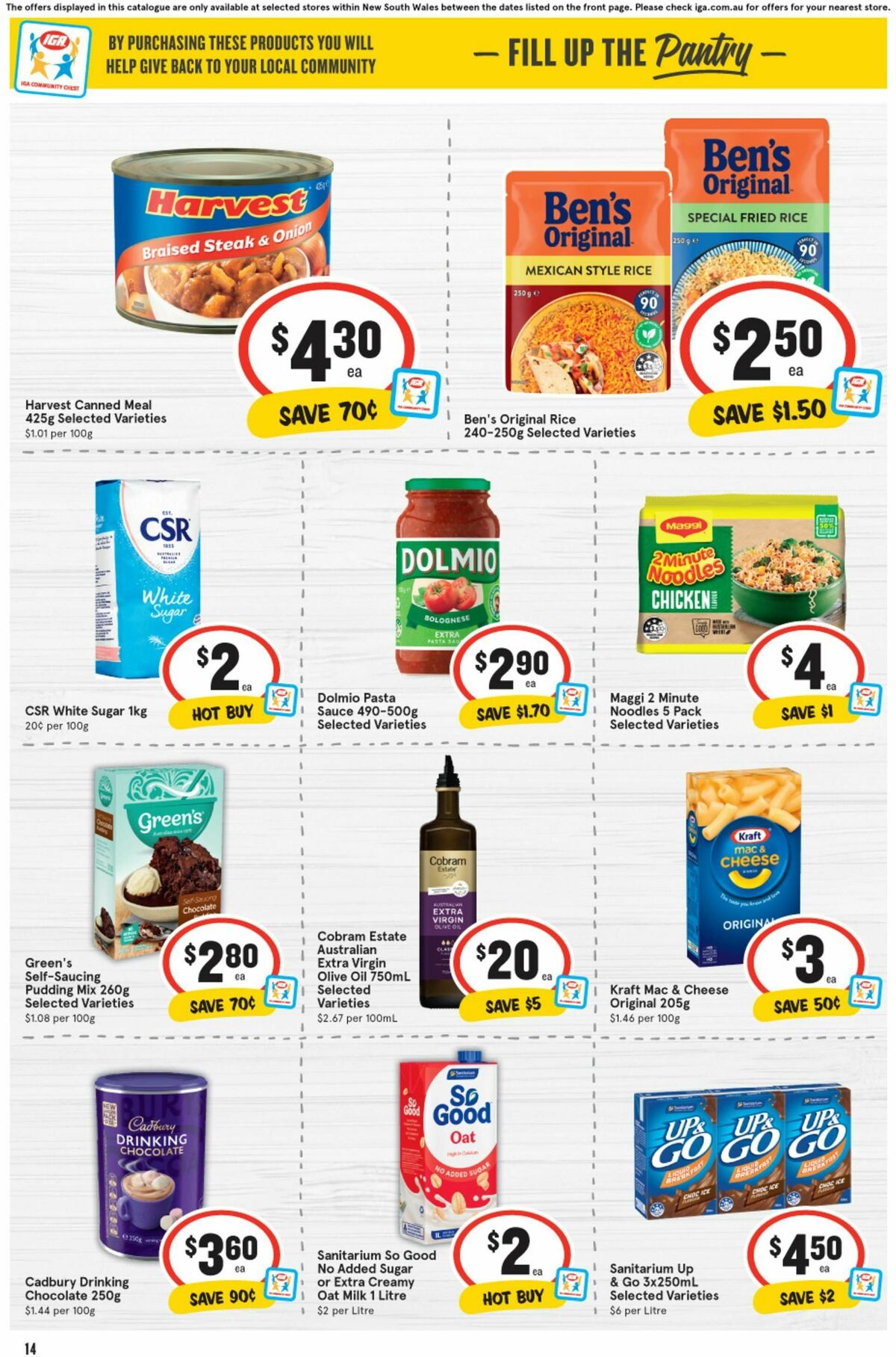 IGA Catalogues from 14 August