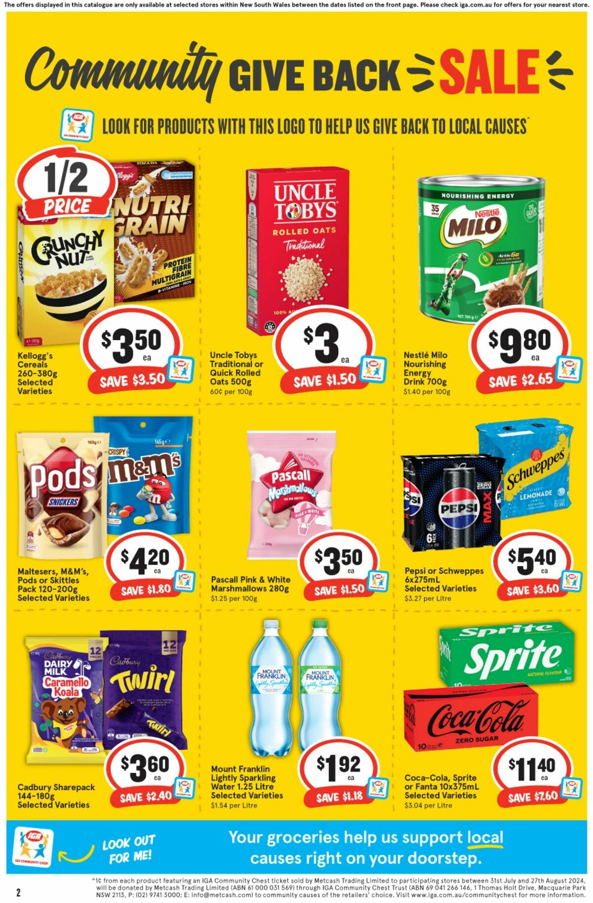 IGA Catalogues from 14 August