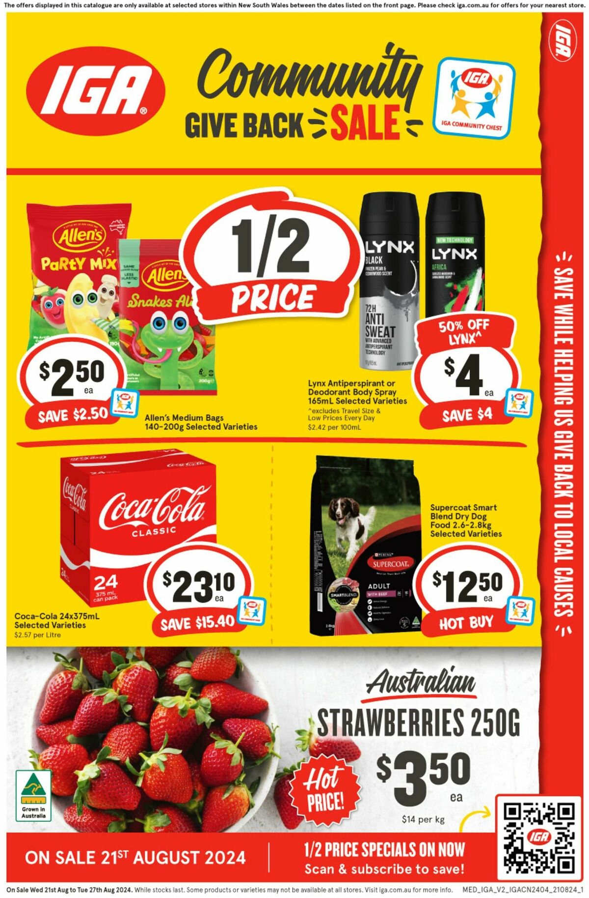 IGA Catalogues from 21 August