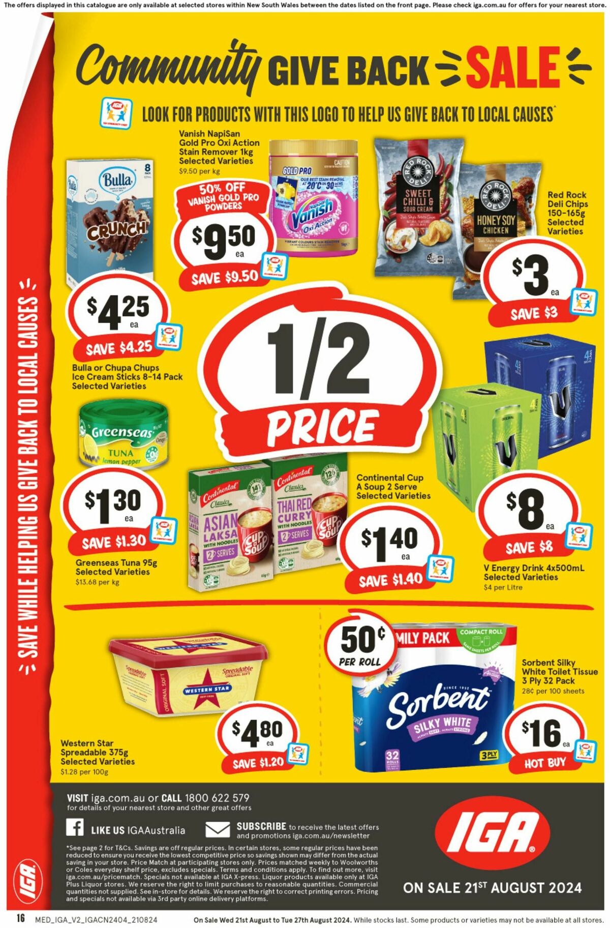 IGA Catalogues from 21 August