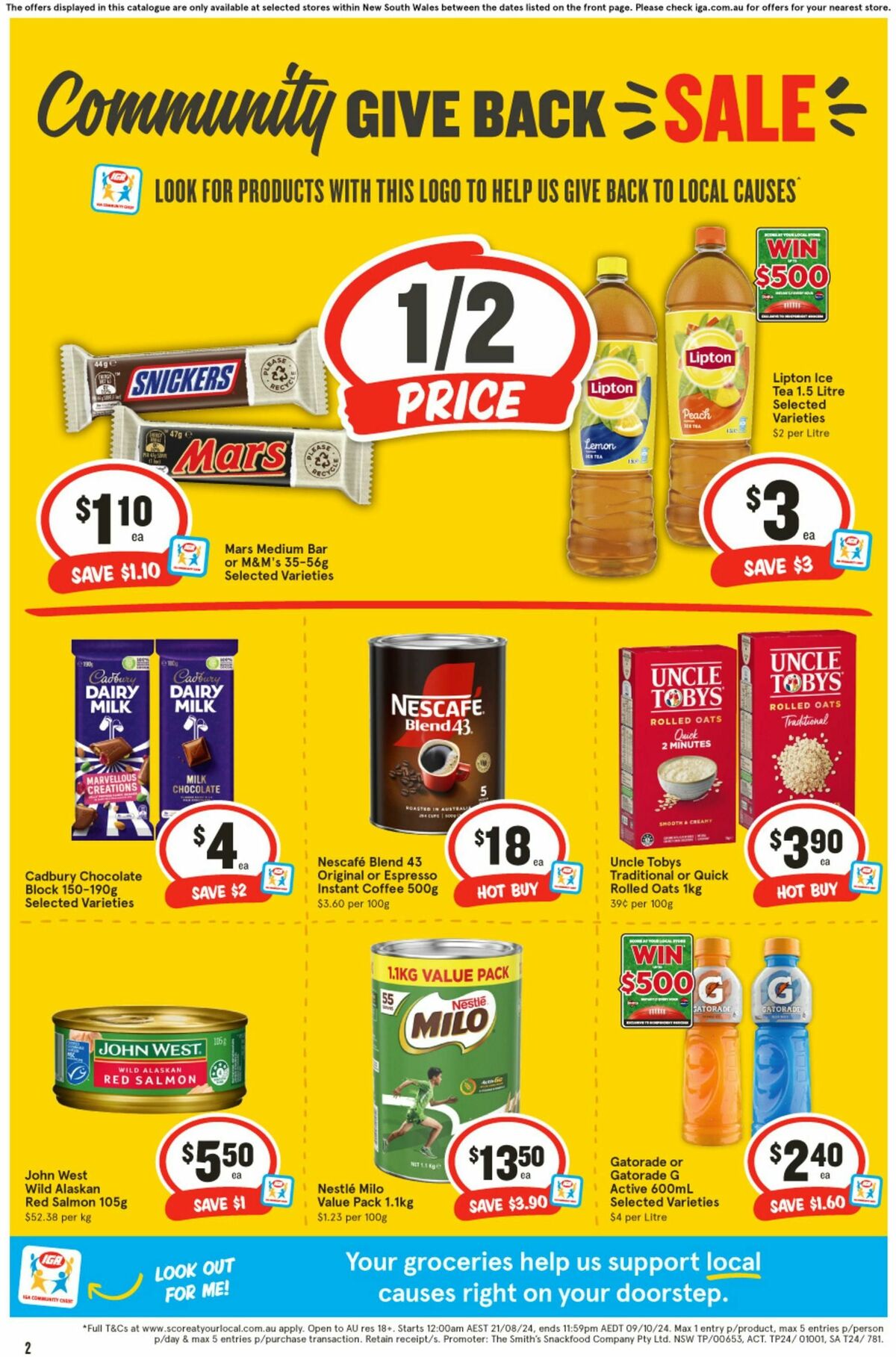 IGA Catalogues from 21 August