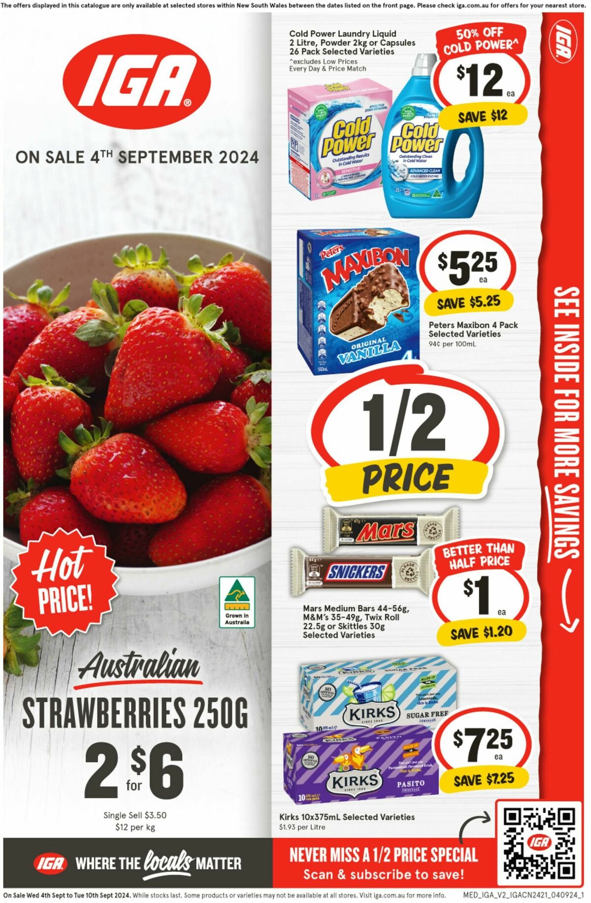 IGA Catalogues from 4 September