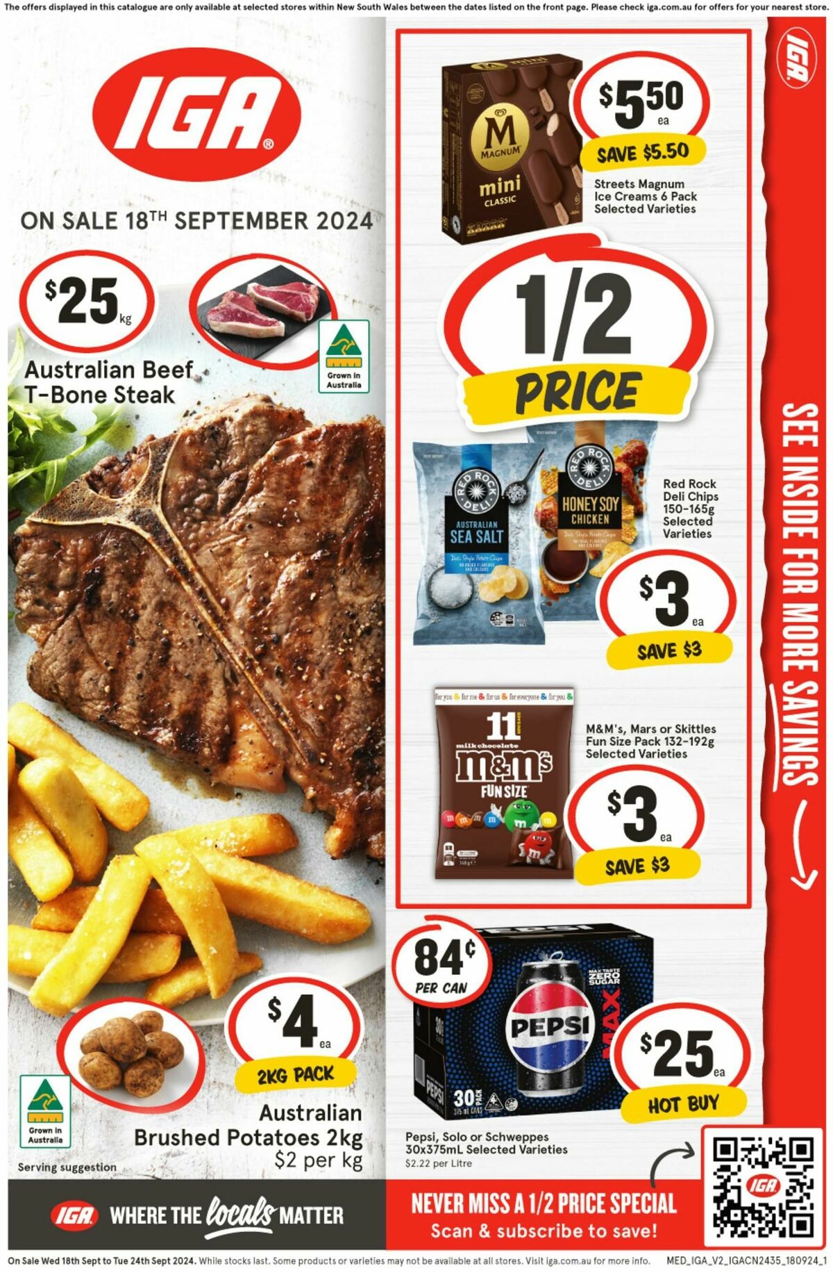 IGA Catalogues from 18 September