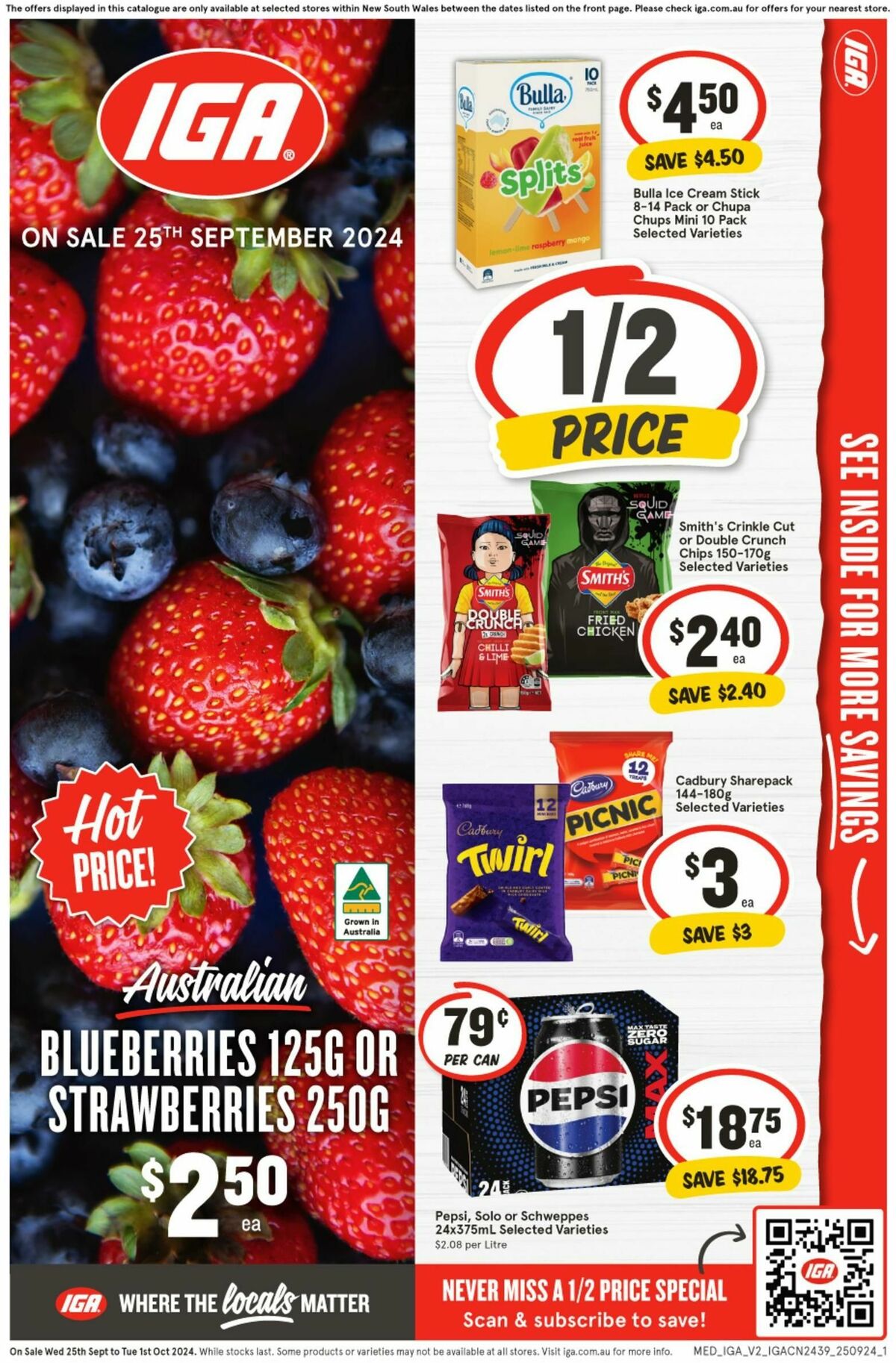 IGA Catalogues from 25 September