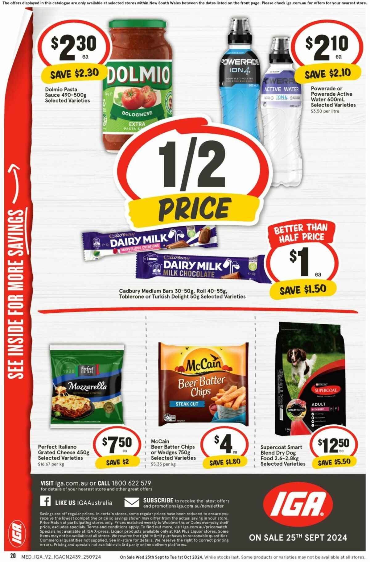 IGA Catalogues from 25 September