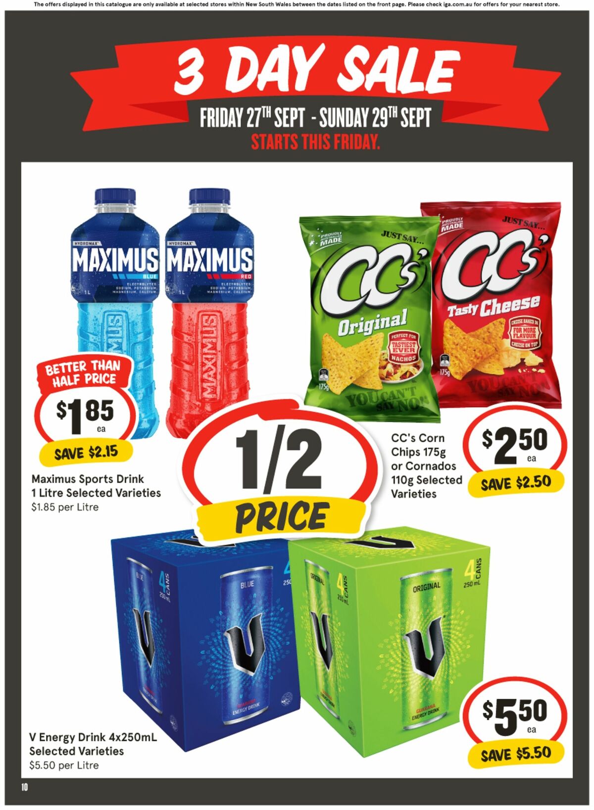 IGA 3-Day Sale Catalogues from 27 September