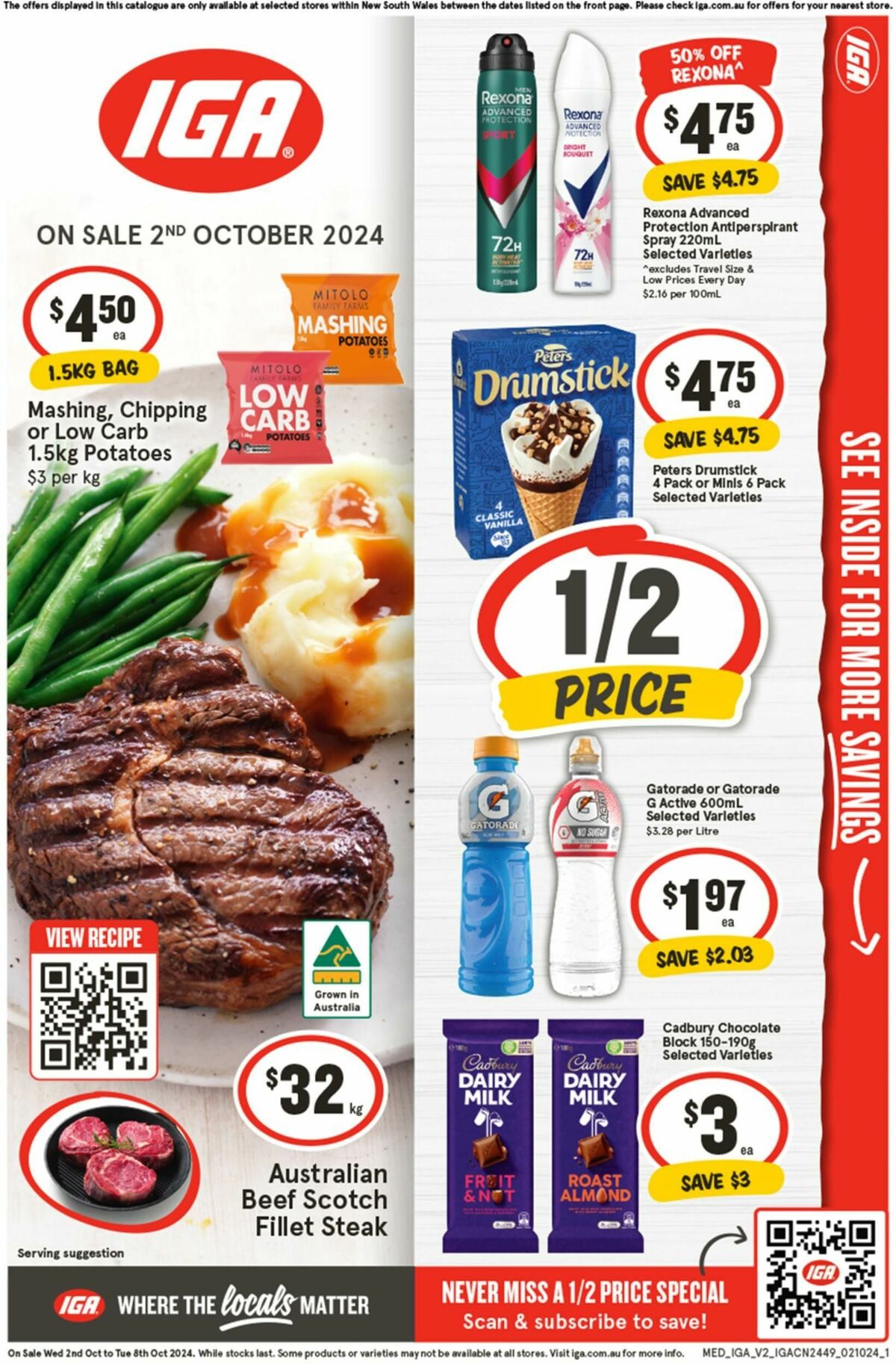 IGA Catalogues from 2 October