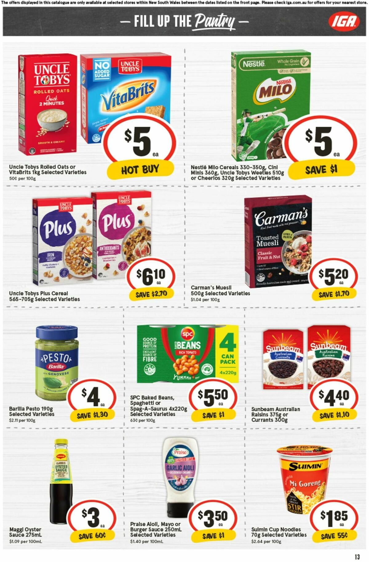 IGA Catalogues from 2 October