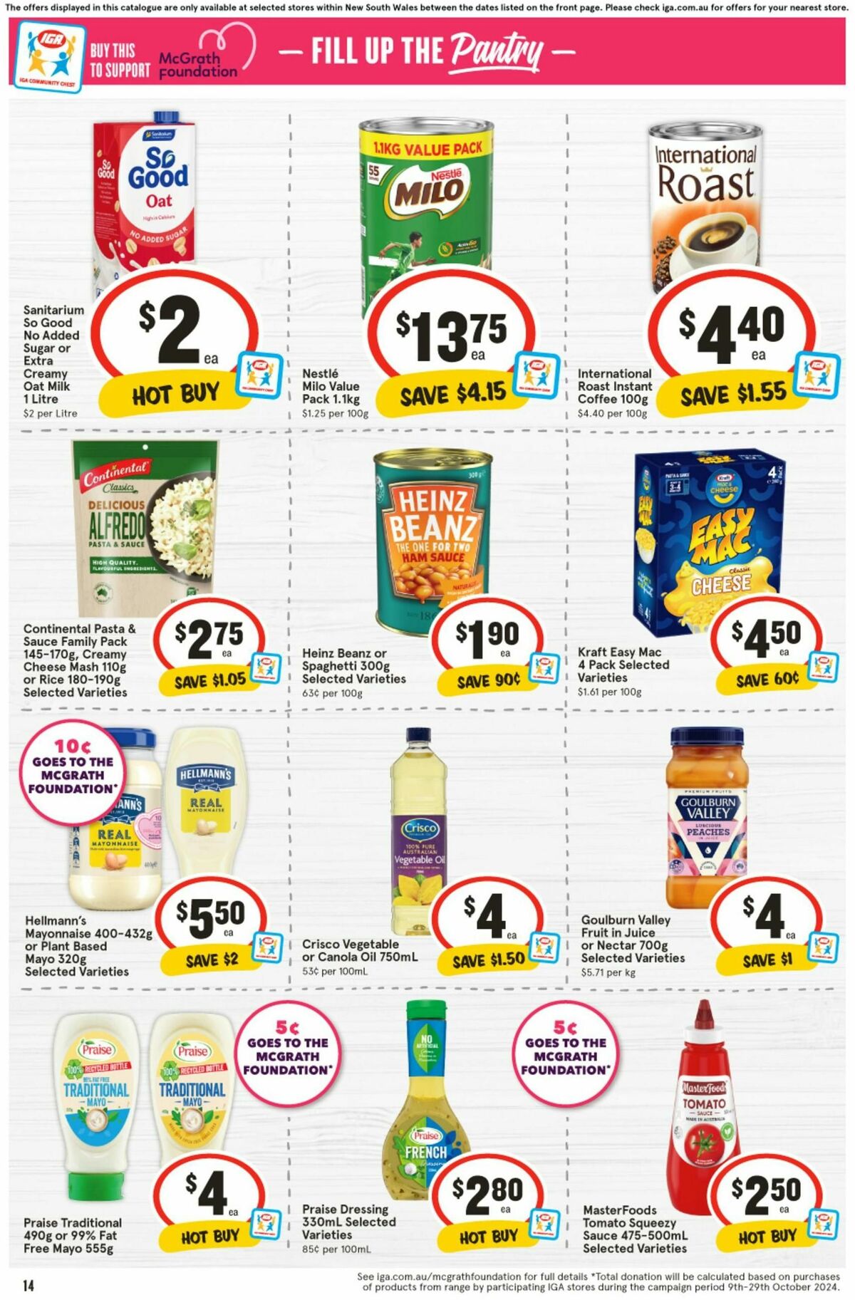 IGA Catalogues from 9 October