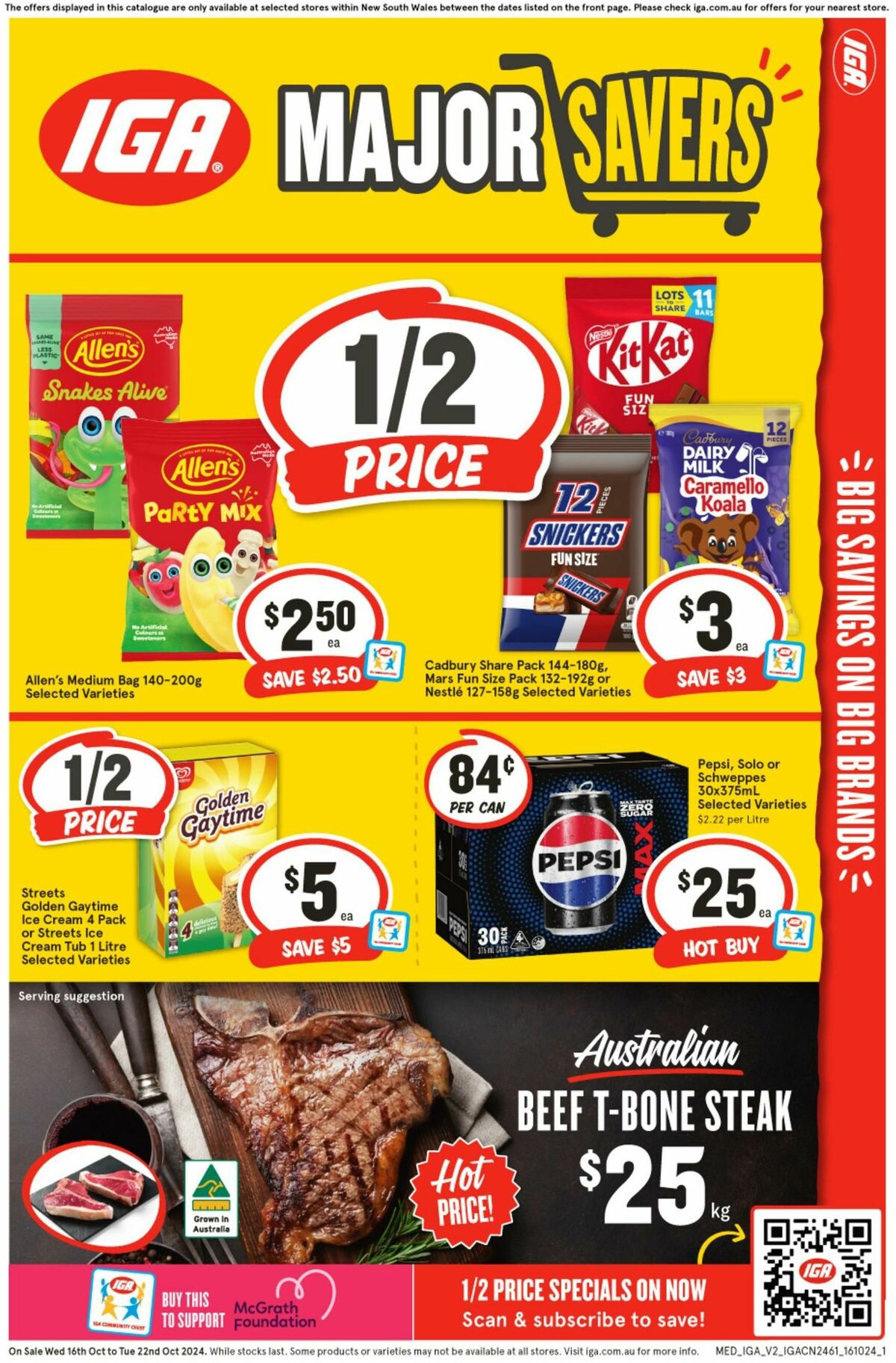 IGA Catalogues from 16 October