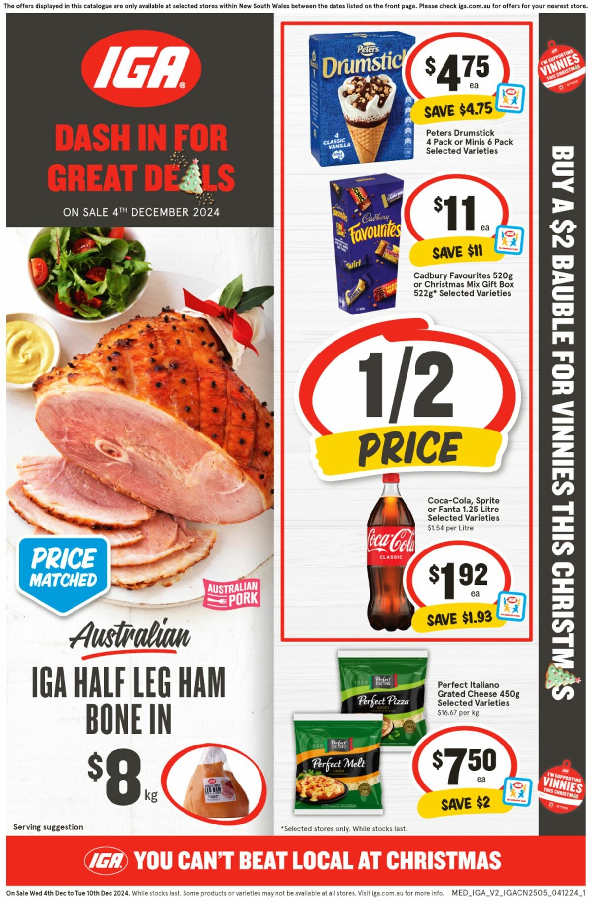 IGA Catalogues from 4 December