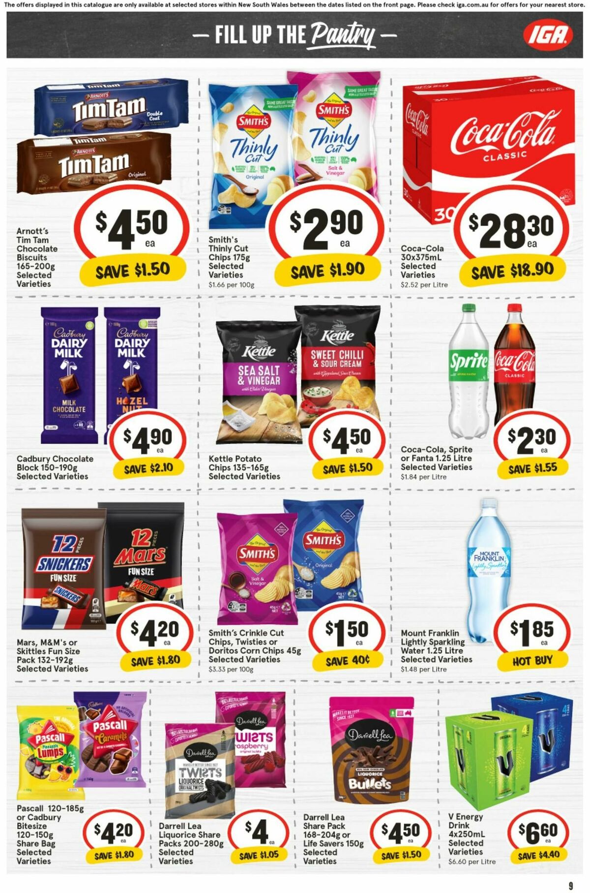 IGA Catalogues from 1 January