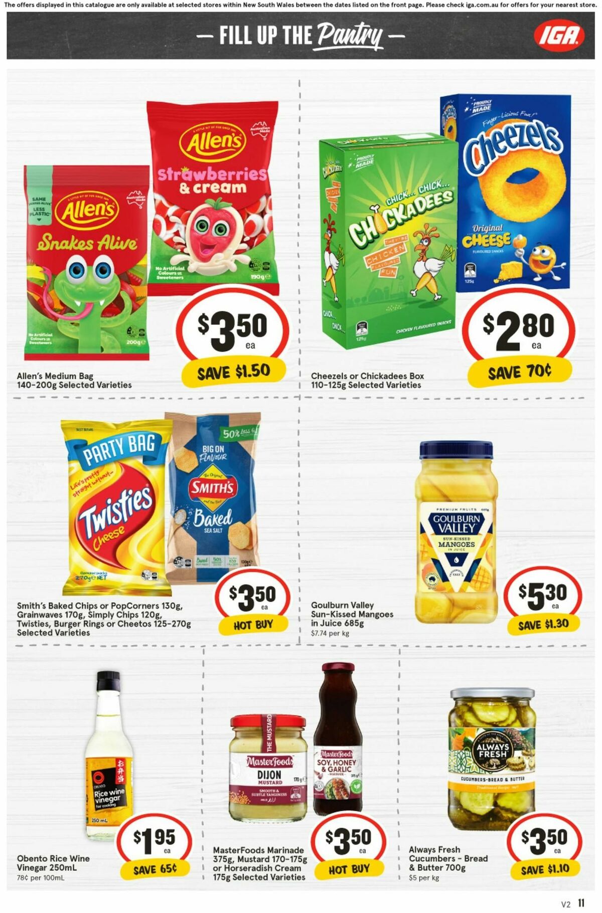 IGA Catalogues from 1 January