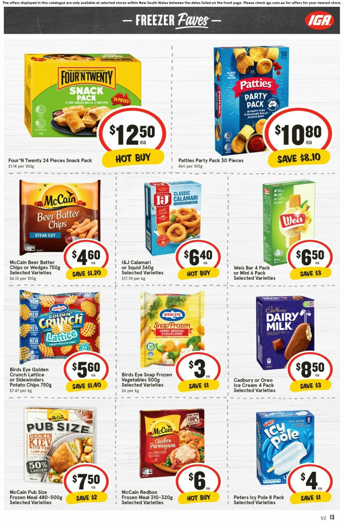 IGA Catalogues from 1 January