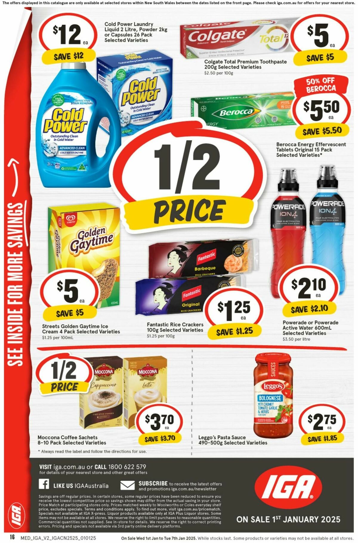 IGA Catalogues from 1 January