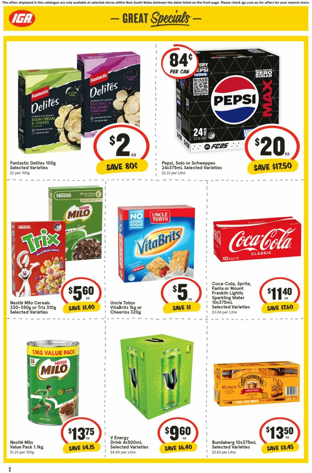 IGA Catalogues from 1 January