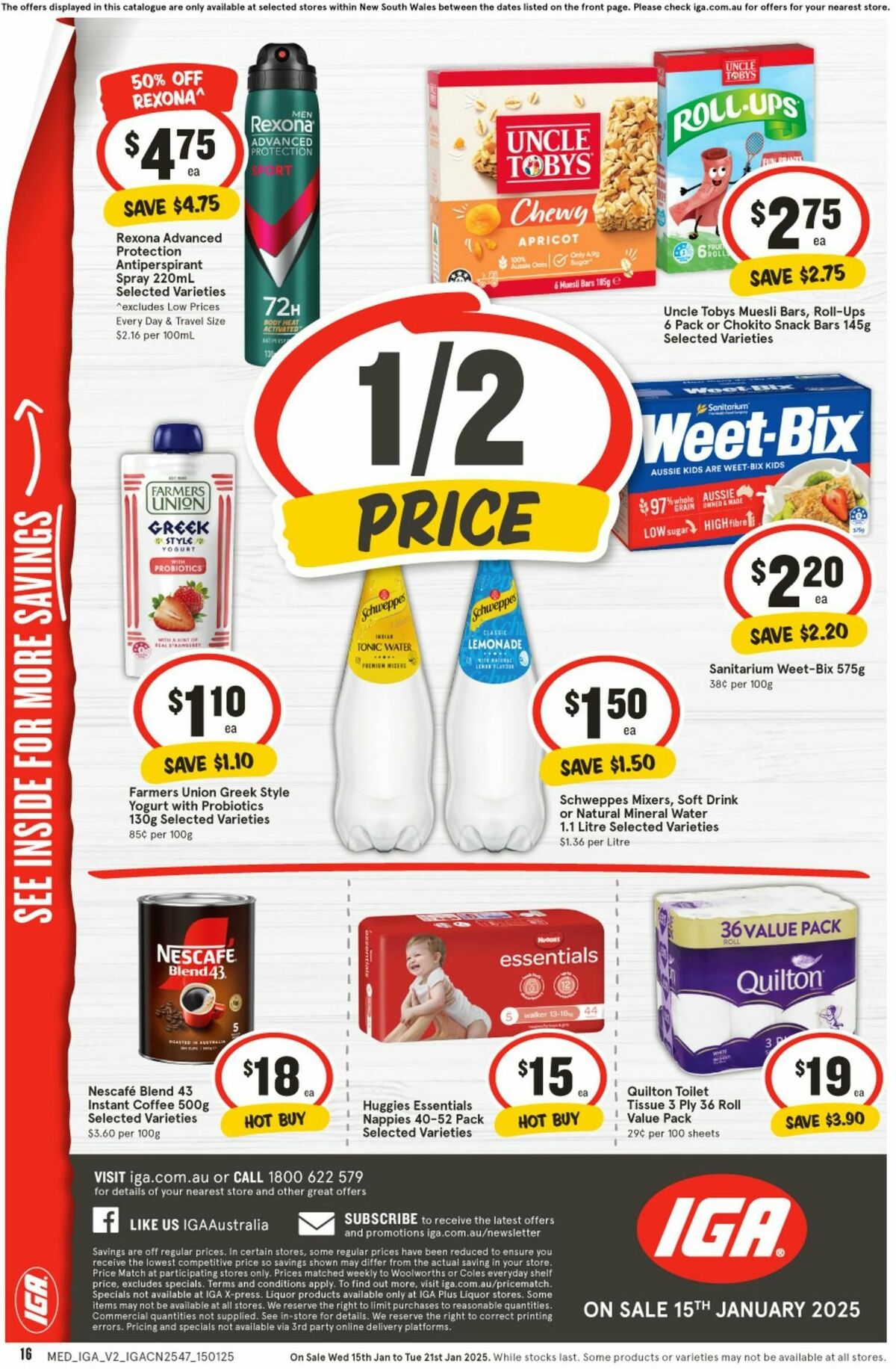 IGA Catalogues from 15 January