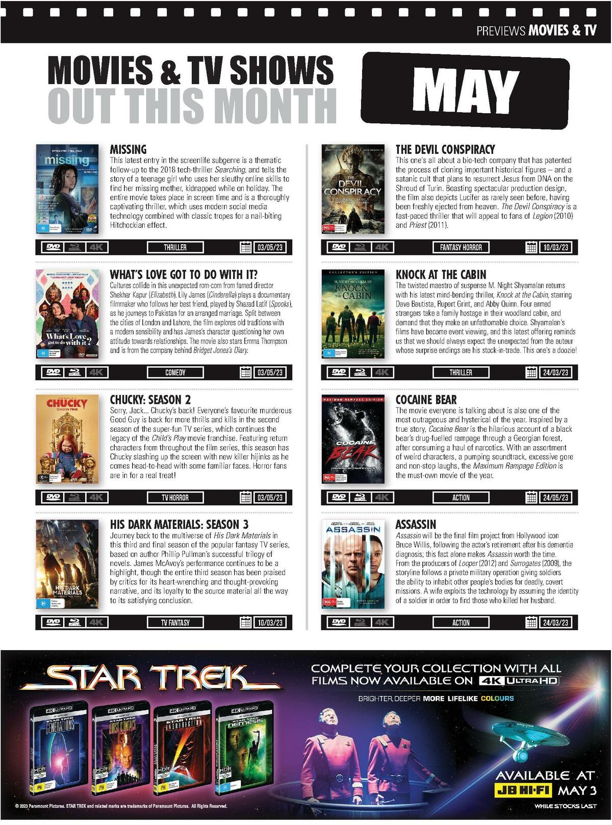 JB Hi-Fi Magazine May Catalogues from 1 May