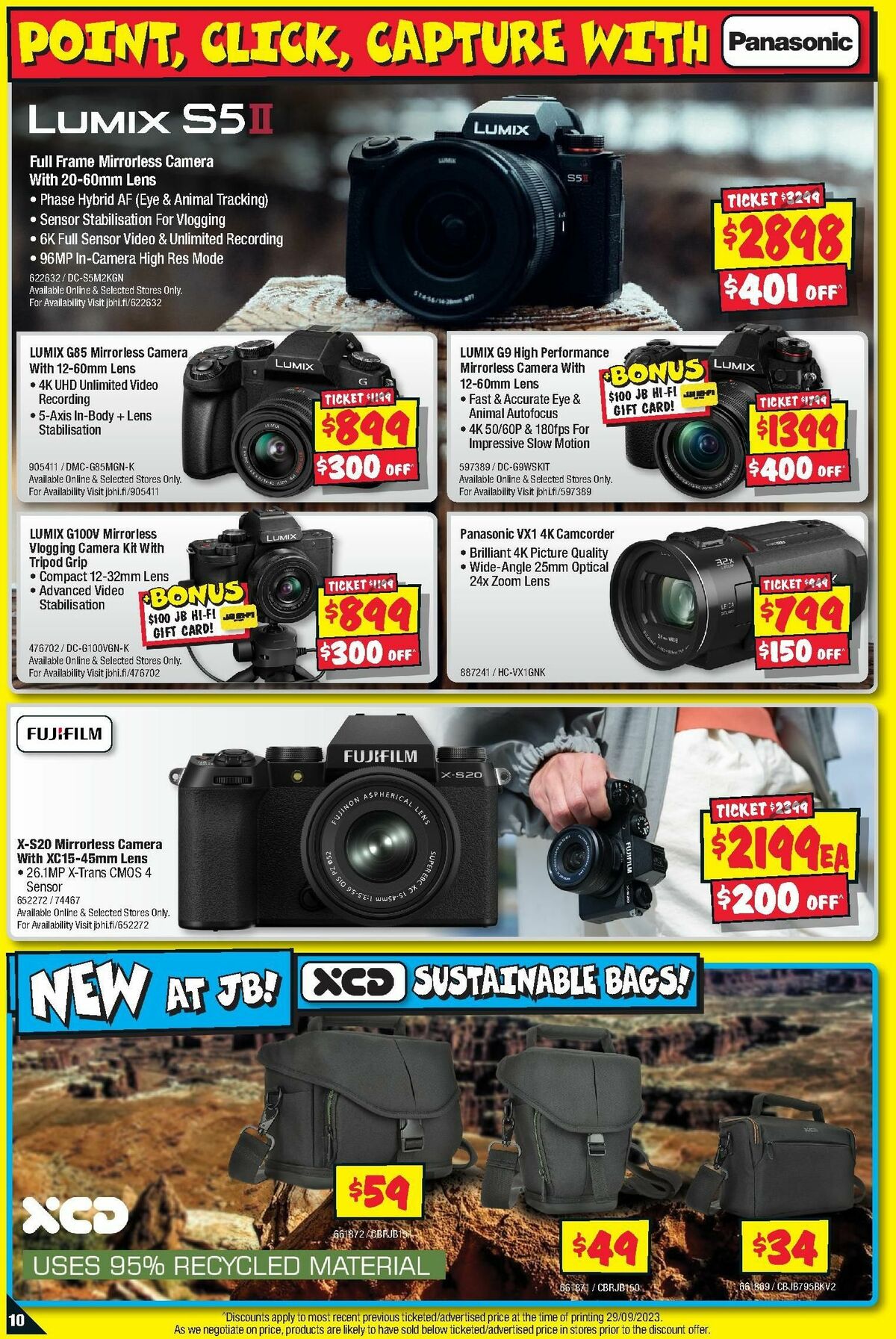 JB Hi-Fi Camera Bonanza Catalogues from 12 October