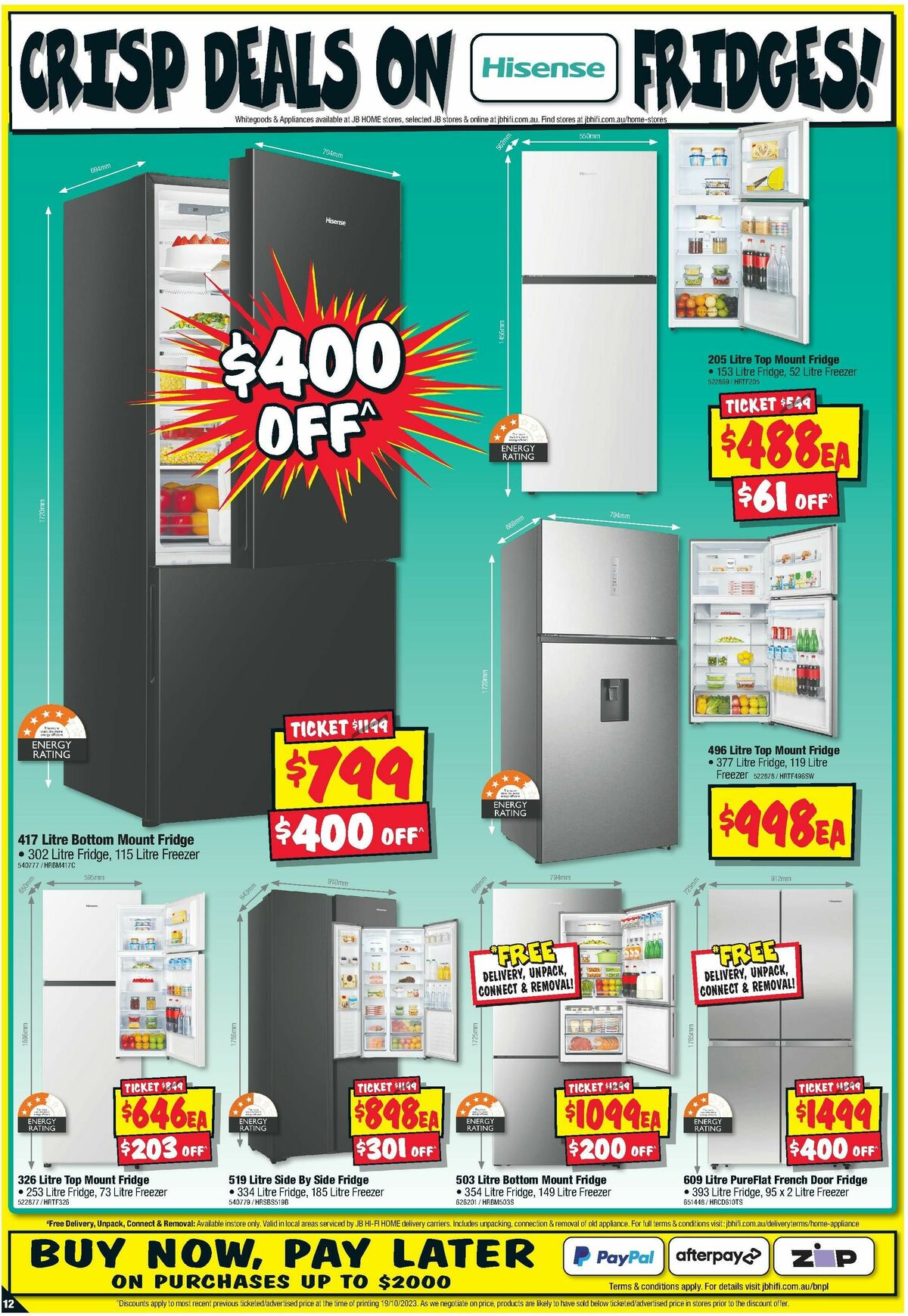 JB Hi-Fi Home Appliance Sellout Catalogues from 2 November