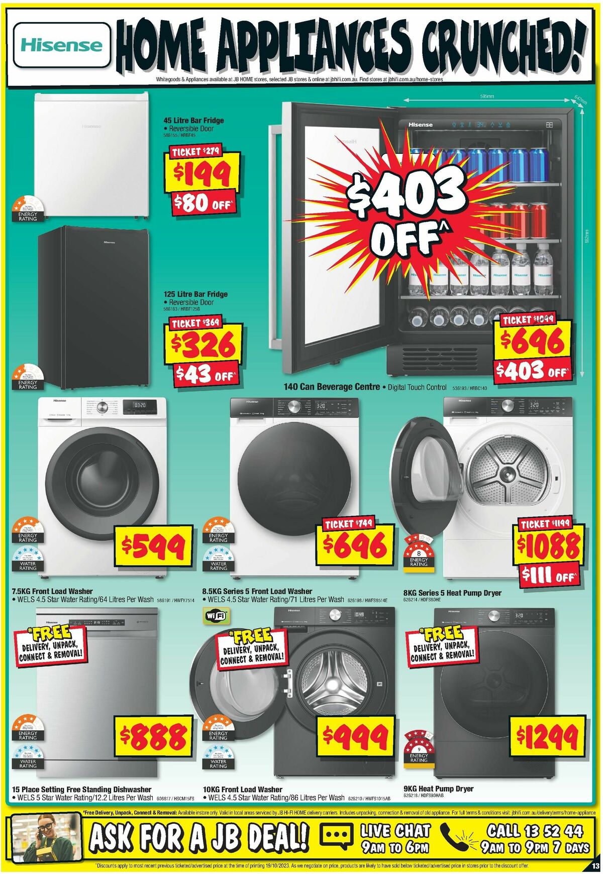 JB Hi-Fi Home Appliance Sellout Catalogues from 2 November