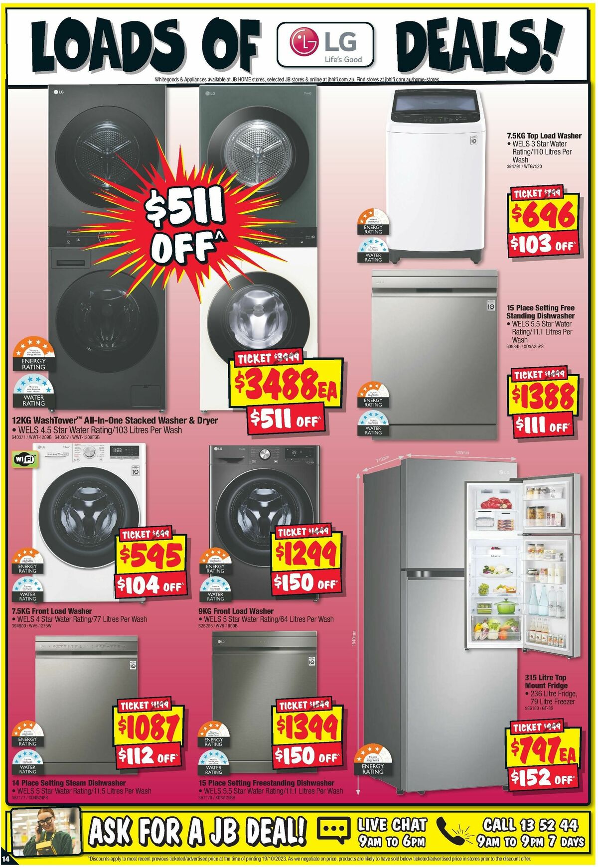 JB Hi-Fi Home Appliance Sellout Catalogues from 2 November