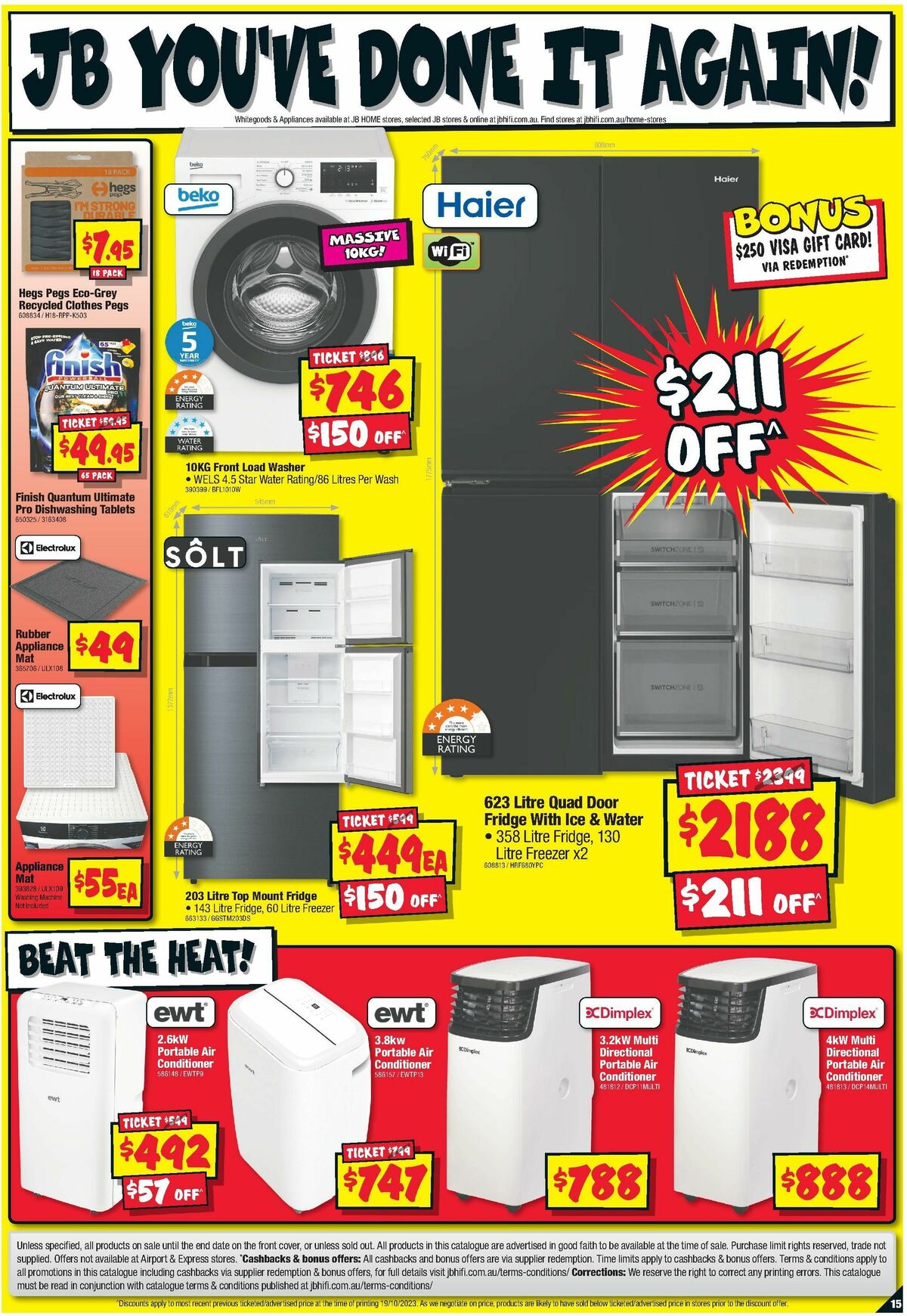 JB Hi-Fi Home Appliance Sellout Catalogues from 2 November