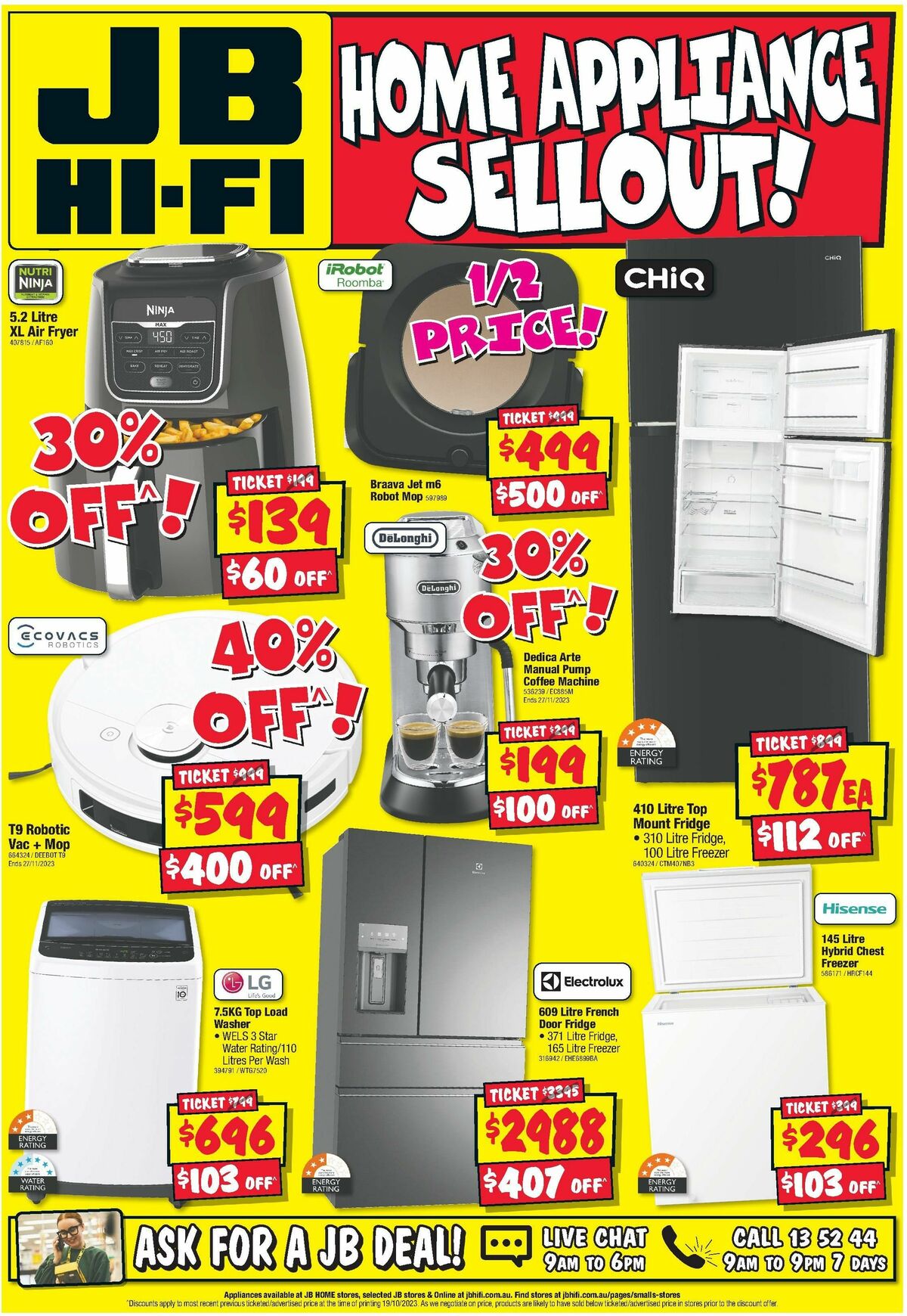 JB Hi-Fi Home Appliance Sellout Catalogues from 2 November