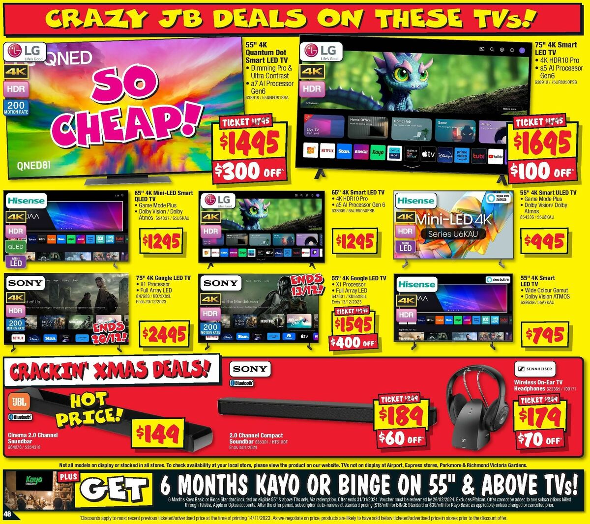 JB Hi-Fi Crackin Xmas Deal Catalogues from 30 November