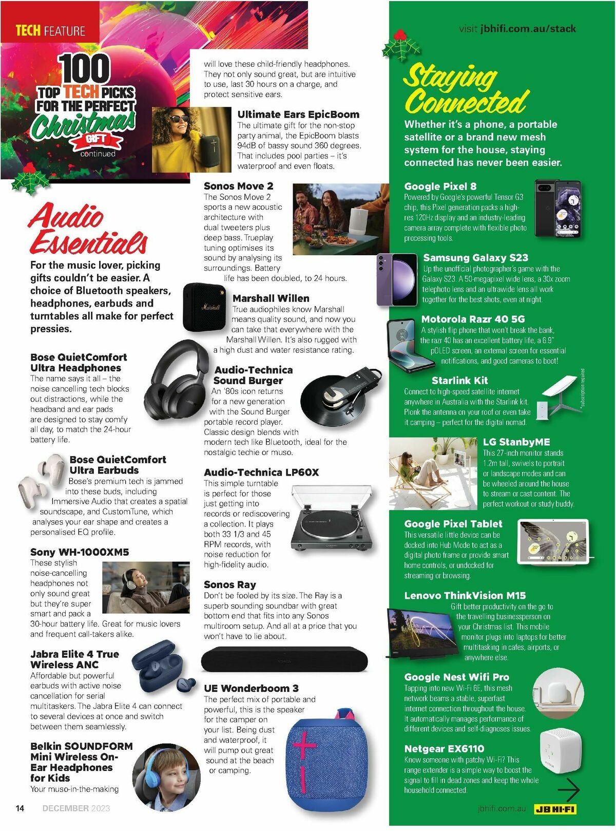 JB Hi-Fi Magazine December Catalogues from 1 December