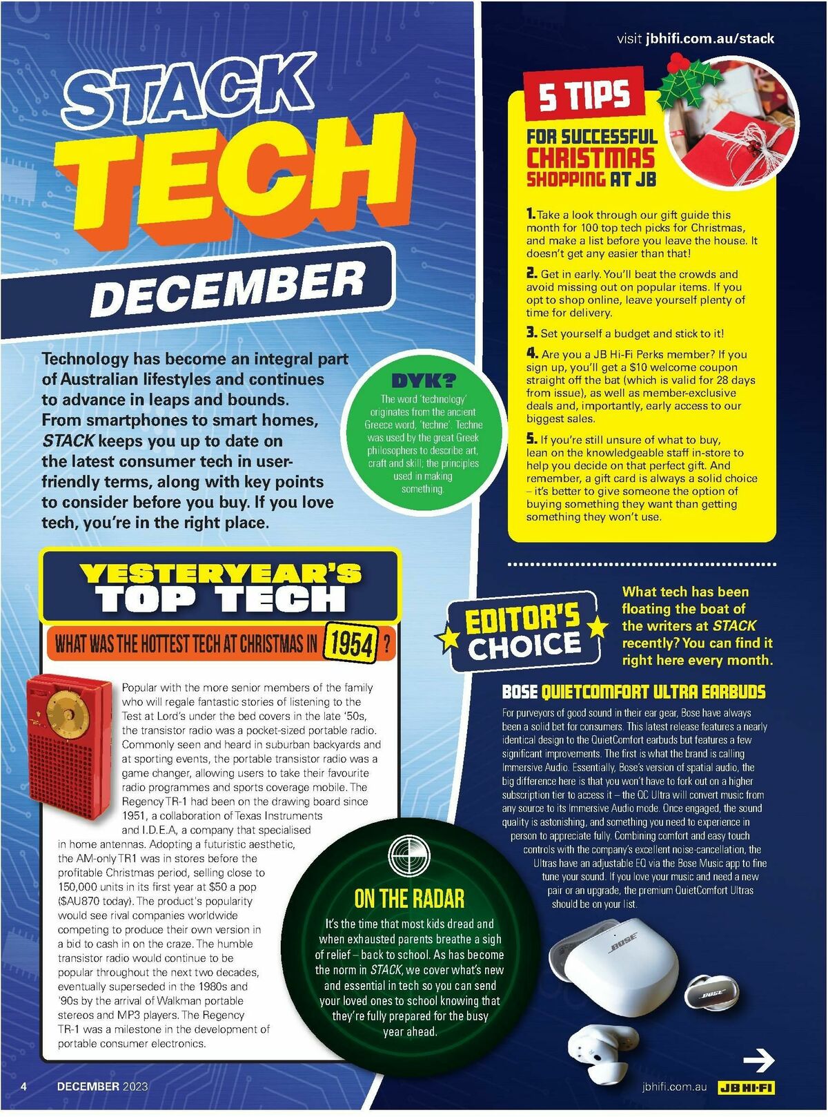 JB Hi-Fi Magazine December Catalogues from 1 December