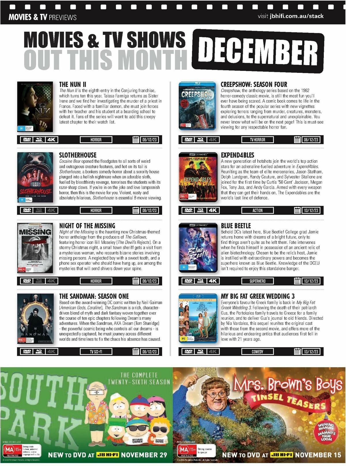 JB Hi-Fi Magazine December Catalogues from 1 December