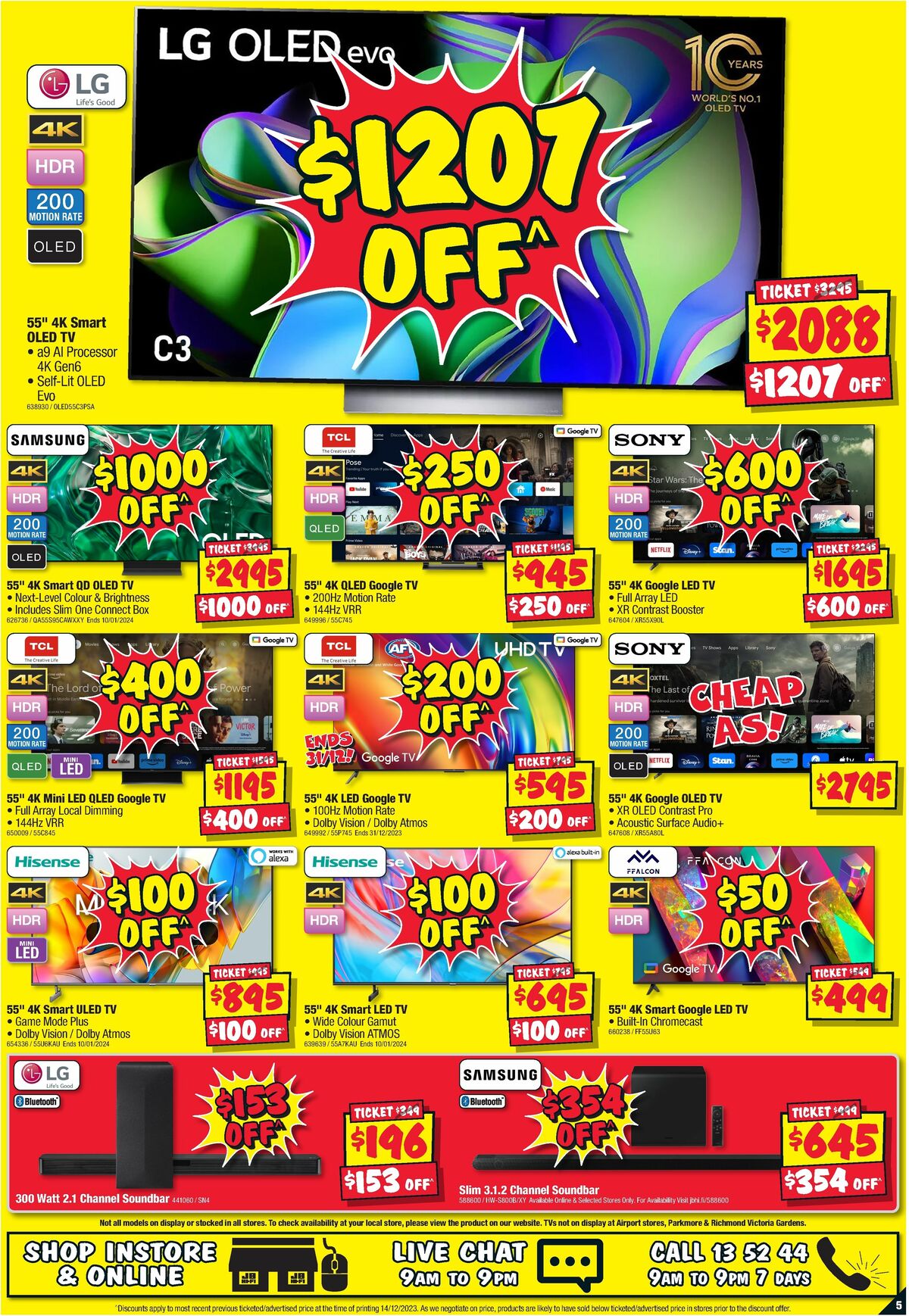 JB Hi-Fi End of Year Madness Catalogues from 26 December