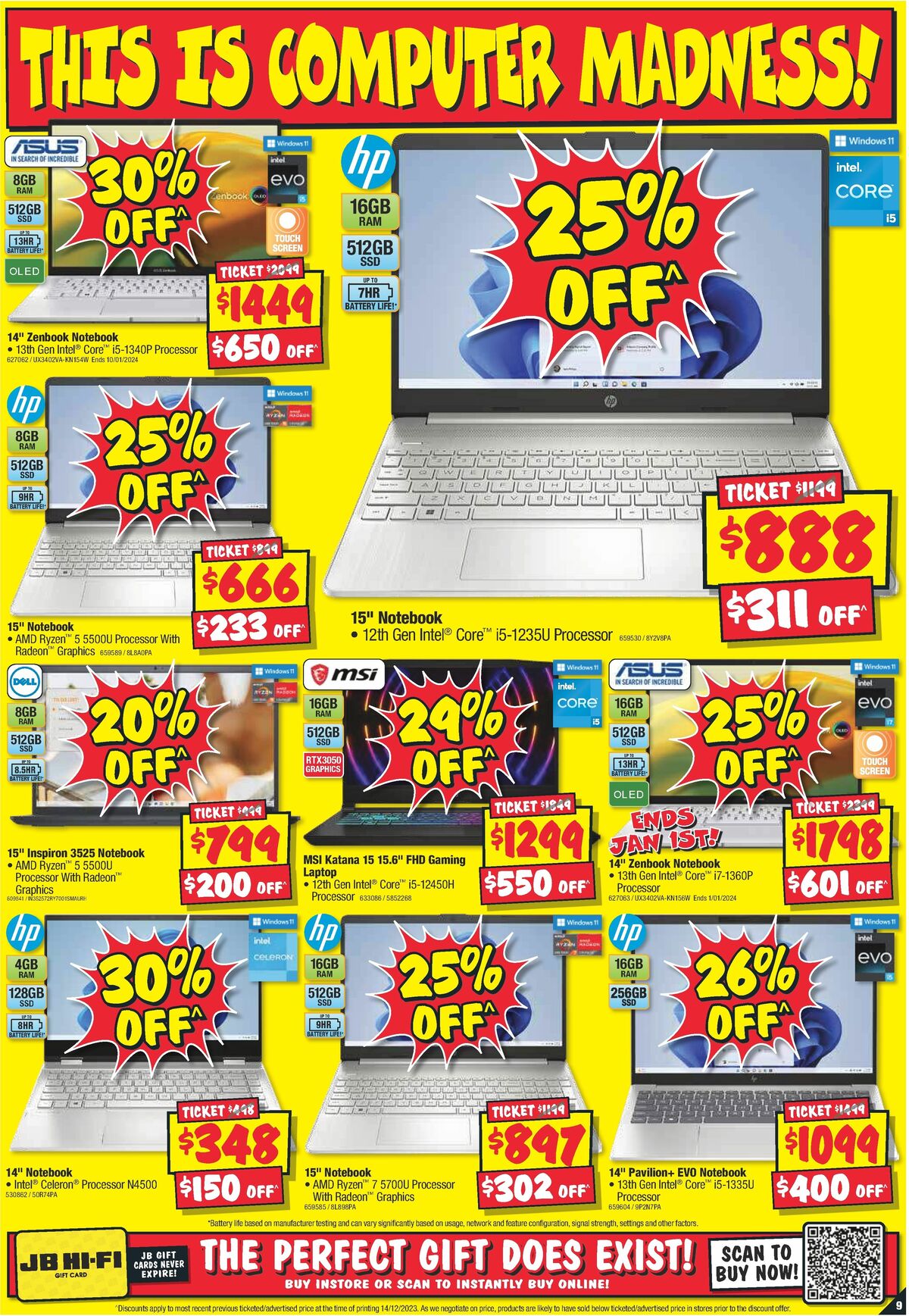 JB Hi-Fi End of Year Madness Catalogues from 26 December