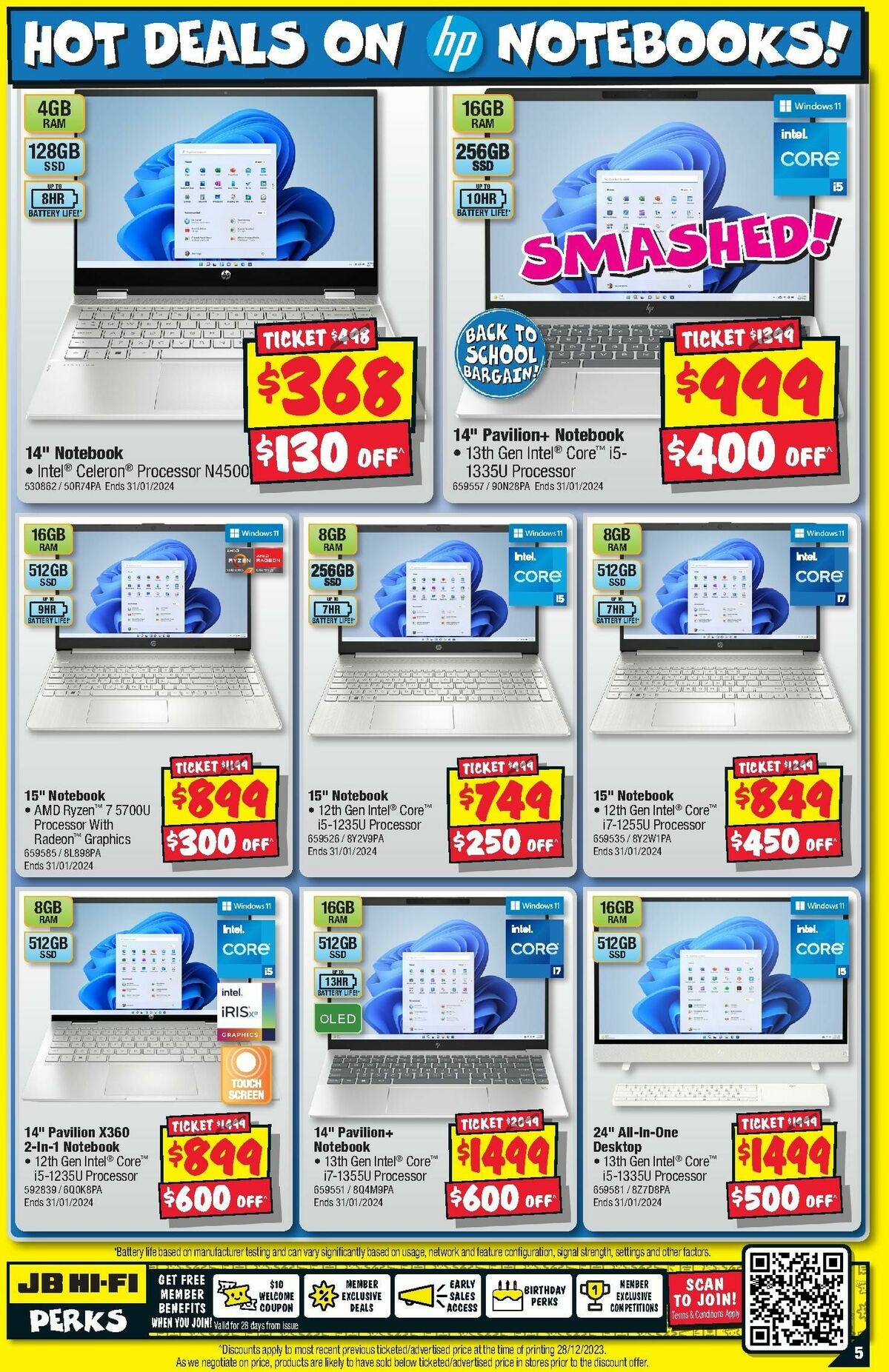 JB Hi-Fi Back to School Computers Catalogues from 11 January