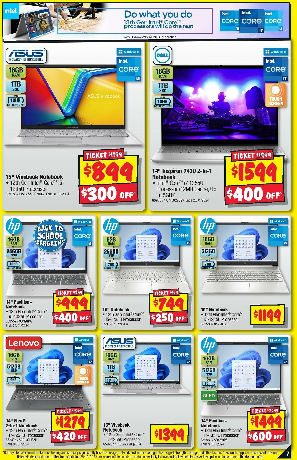 JB Hi-Fi Back to School Computers Catalogues from 11 January