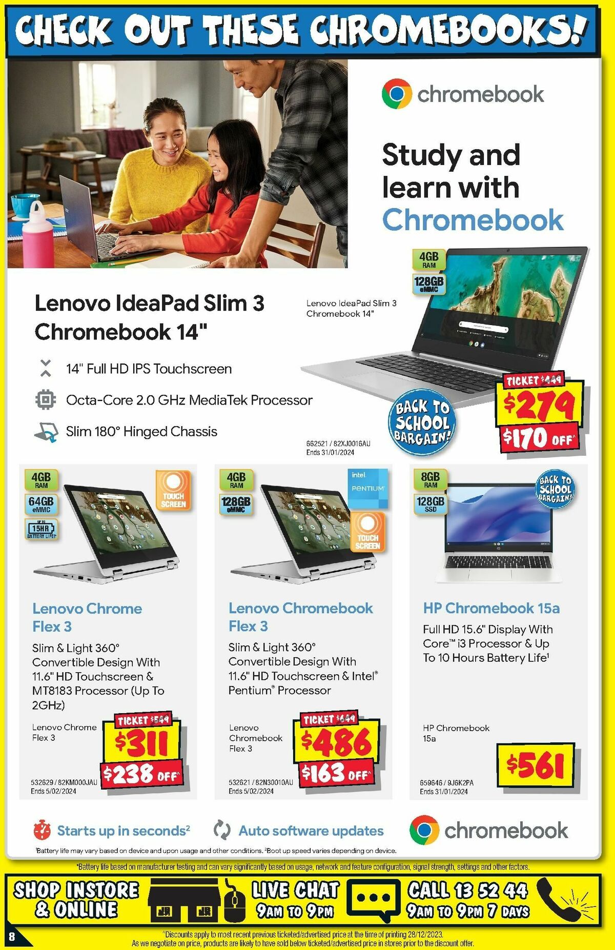 JB Hi-Fi Back to School Computers Catalogues from 11 January