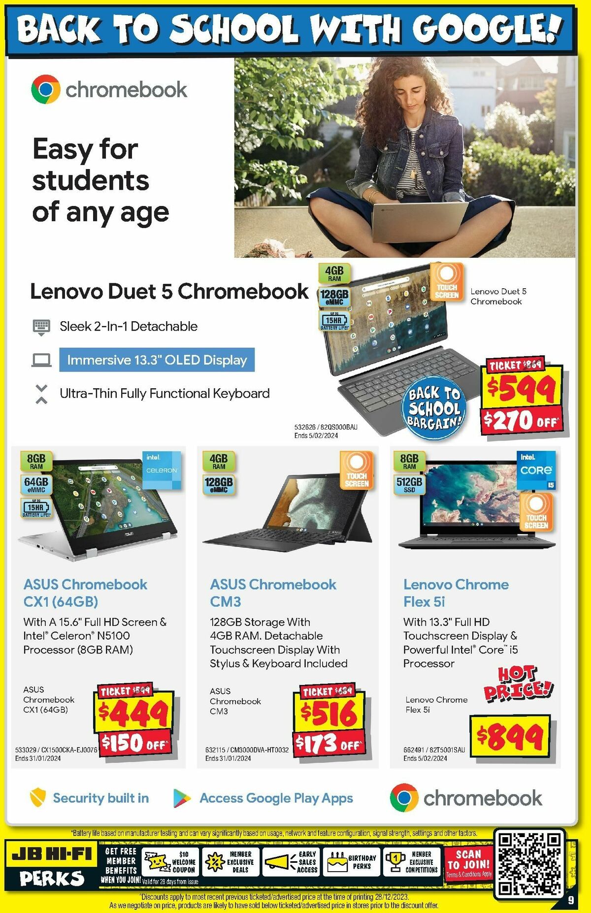 JB Hi-Fi Back to School Computers Catalogues from 11 January