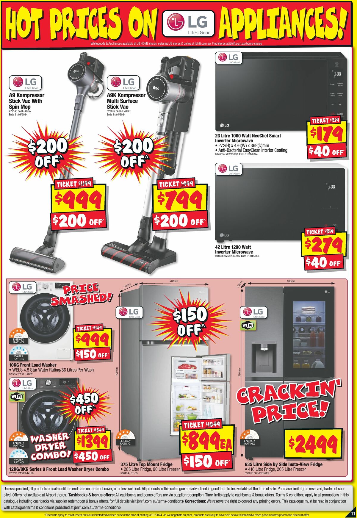 JB Hi-Fi LG Bonanza Catalogues from 11 January