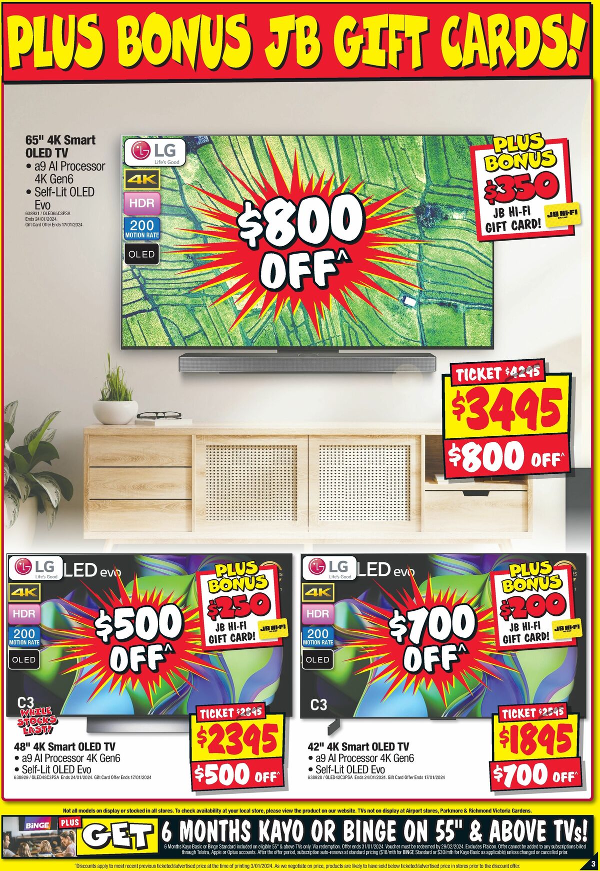 JB Hi-Fi LG Bonanza Catalogues from 11 January