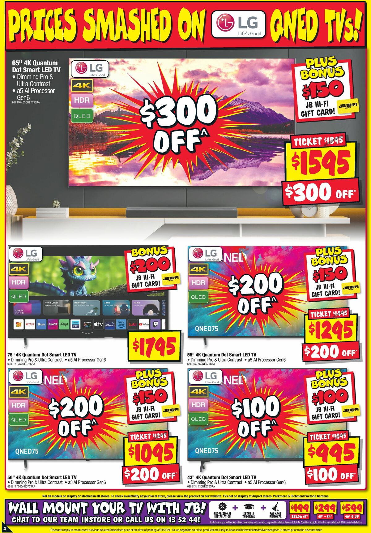 JB Hi-Fi LG Bonanza Catalogues from 11 January