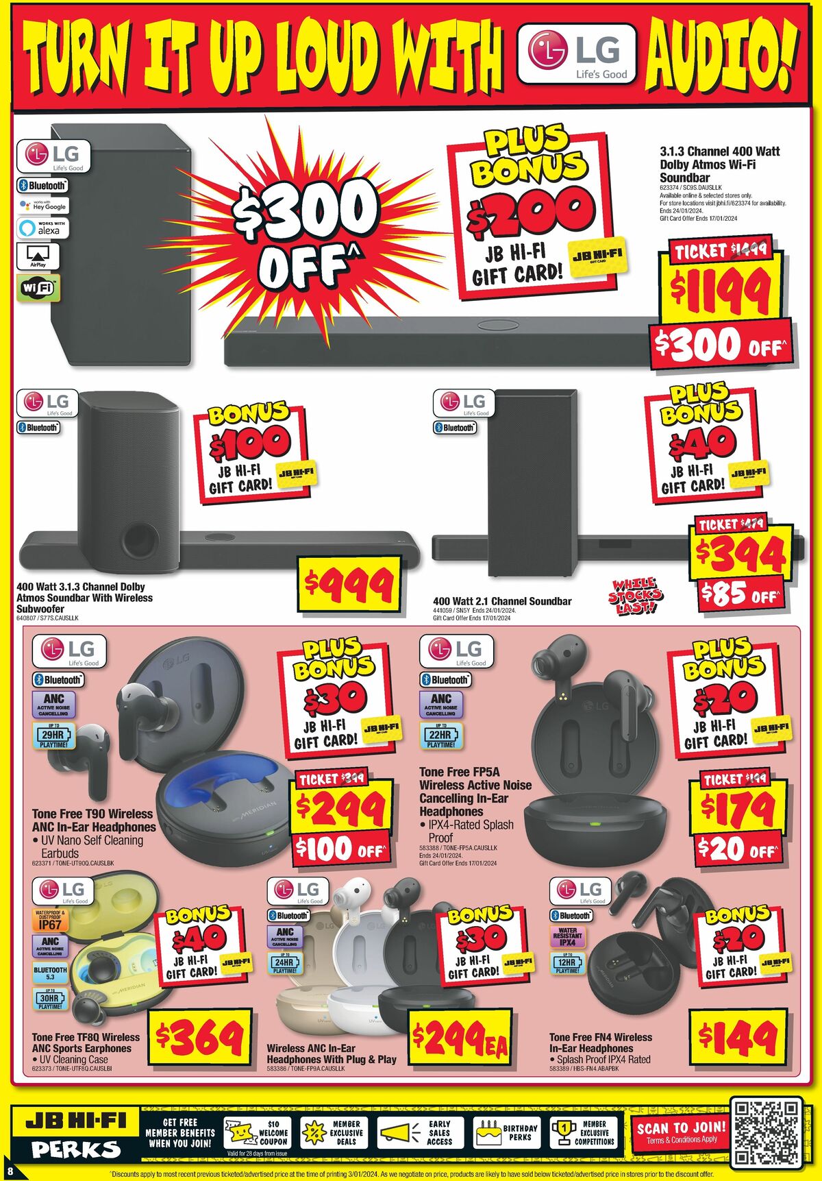 JB Hi-Fi LG Bonanza Catalogues from 11 January