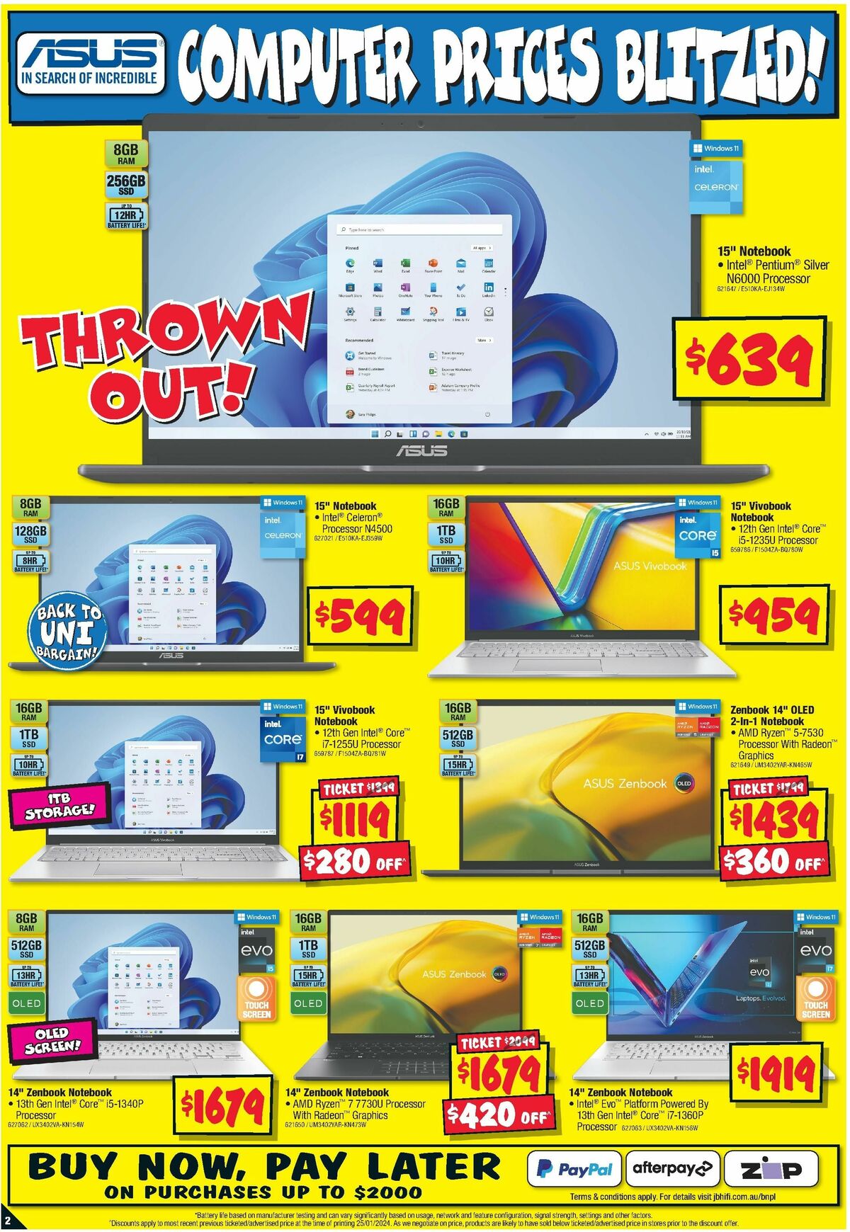 JB Hi-Fi Back to Uni Bargains Catalogues from 8 February