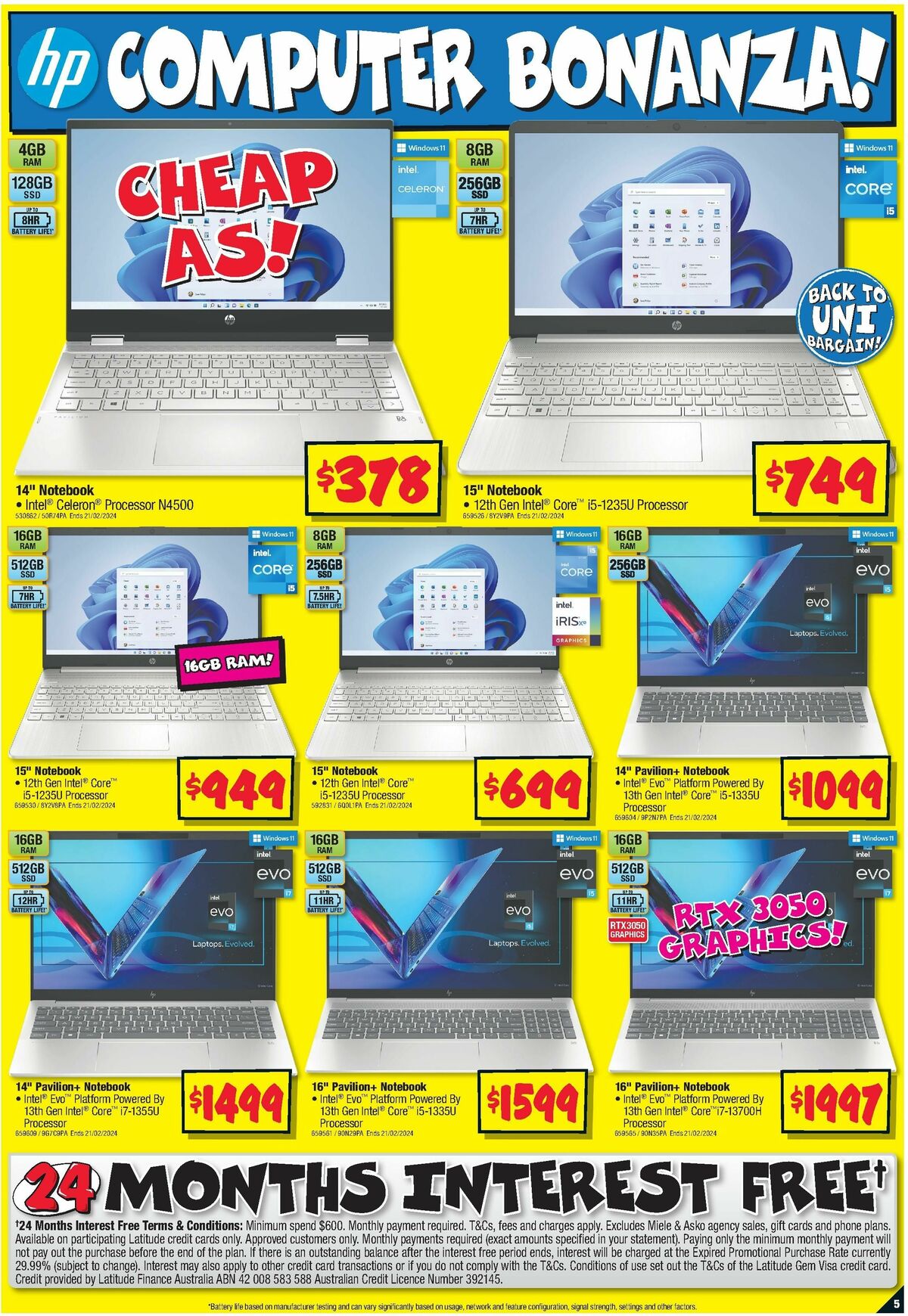 JB Hi-Fi Back to Uni Bargains Catalogues from 8 February