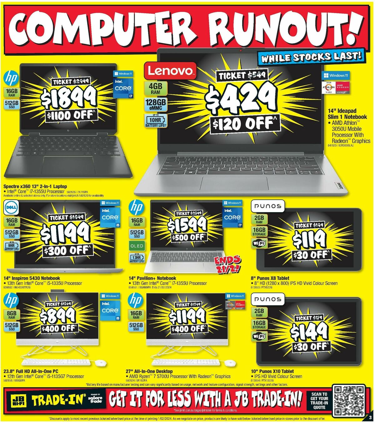 JB Hi-Fi Runout Deals Catalogues from 15 February