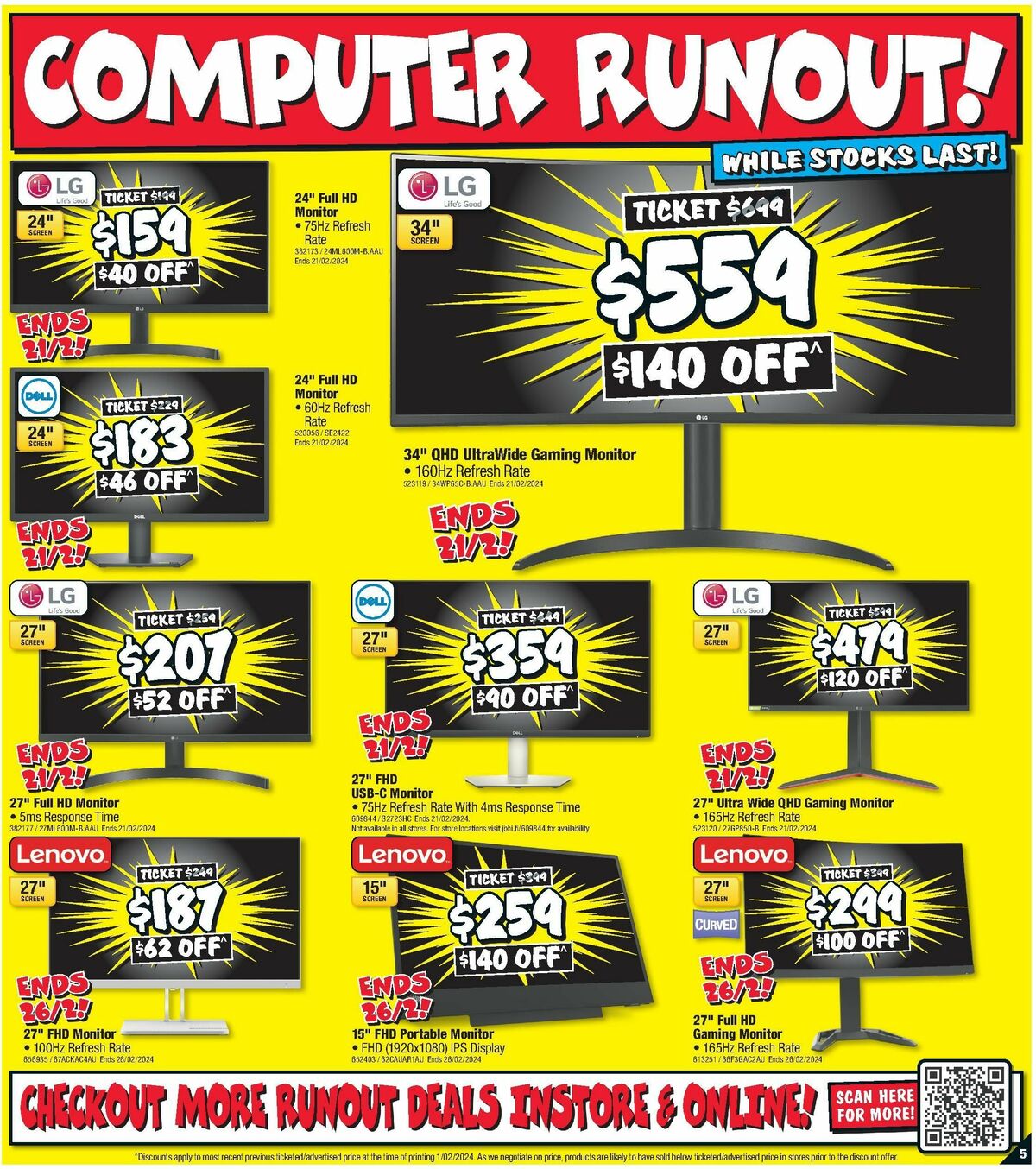 JB Hi-Fi Runout Deals Catalogues from 15 February