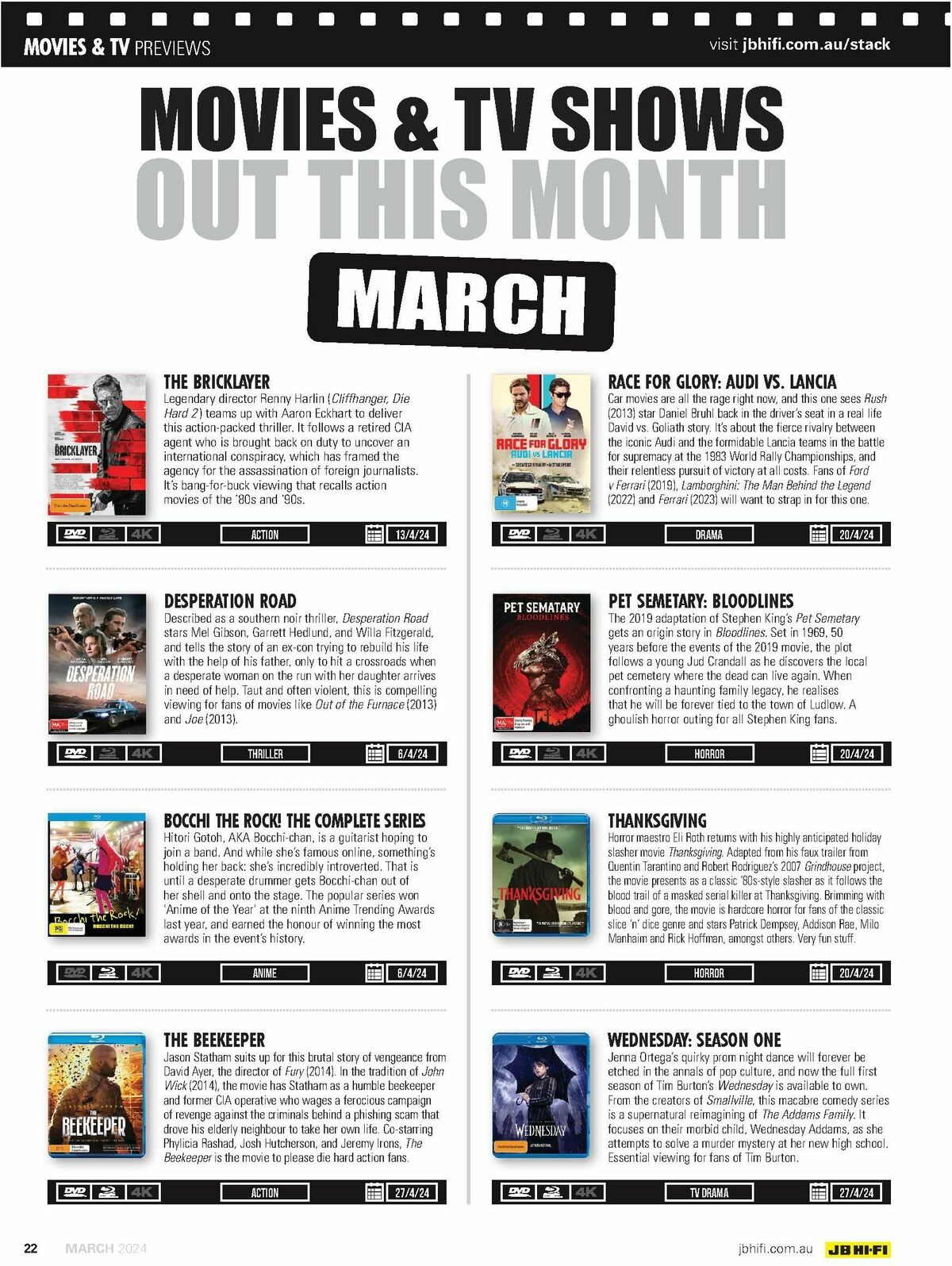 JB Hi-Fi Magazine March Catalogues from 1 March